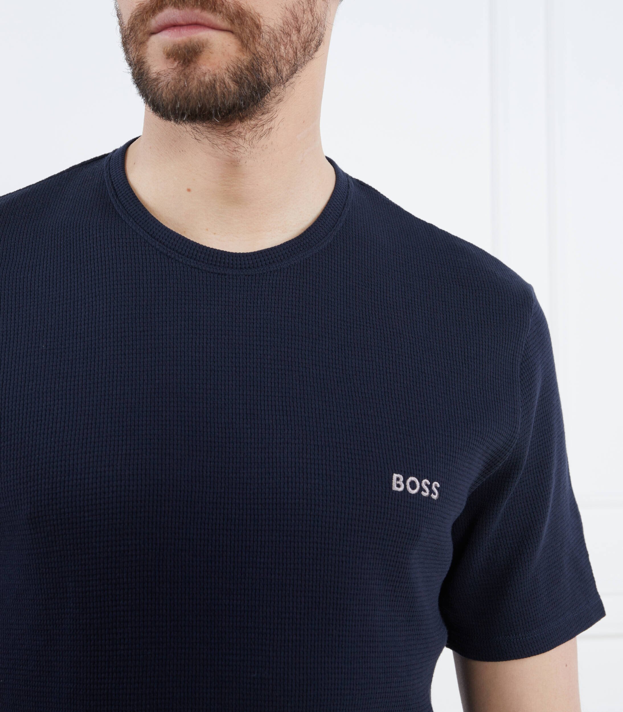 BOSS Black Tricou Waffle | regular fit
