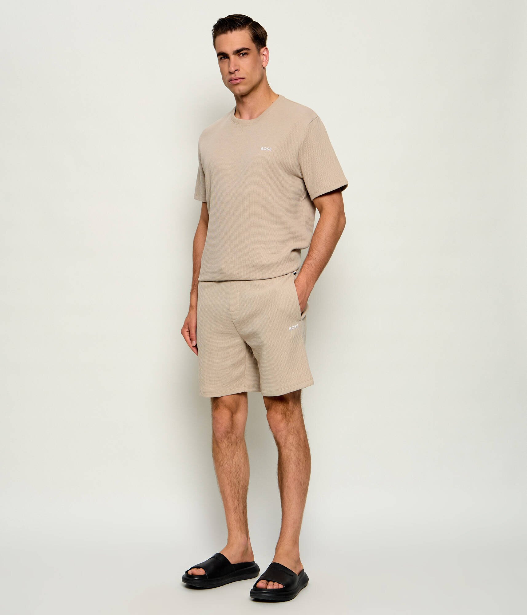 Boss Bodywear Pantaloni scurți Waffle | Regular Fit