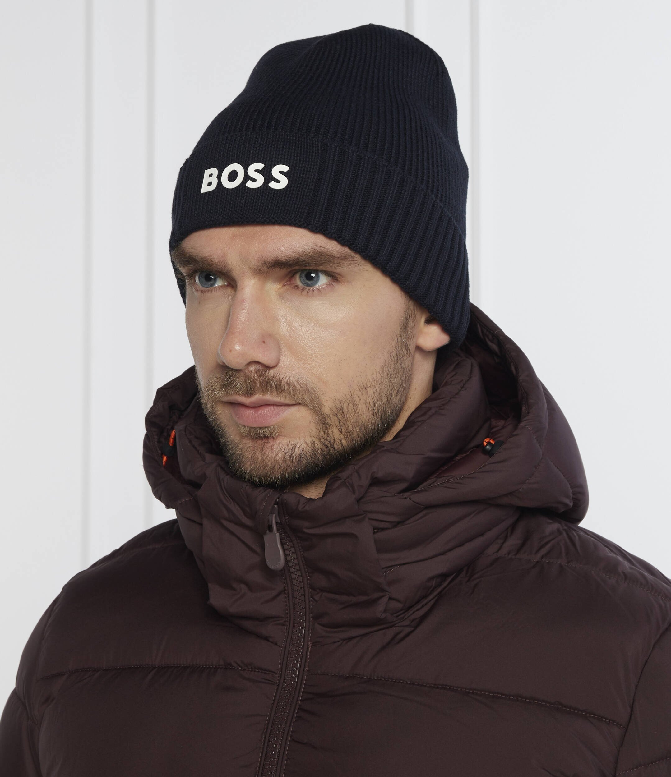 BOSS Green Căciulă Asic Beanie X cu adaos de lână