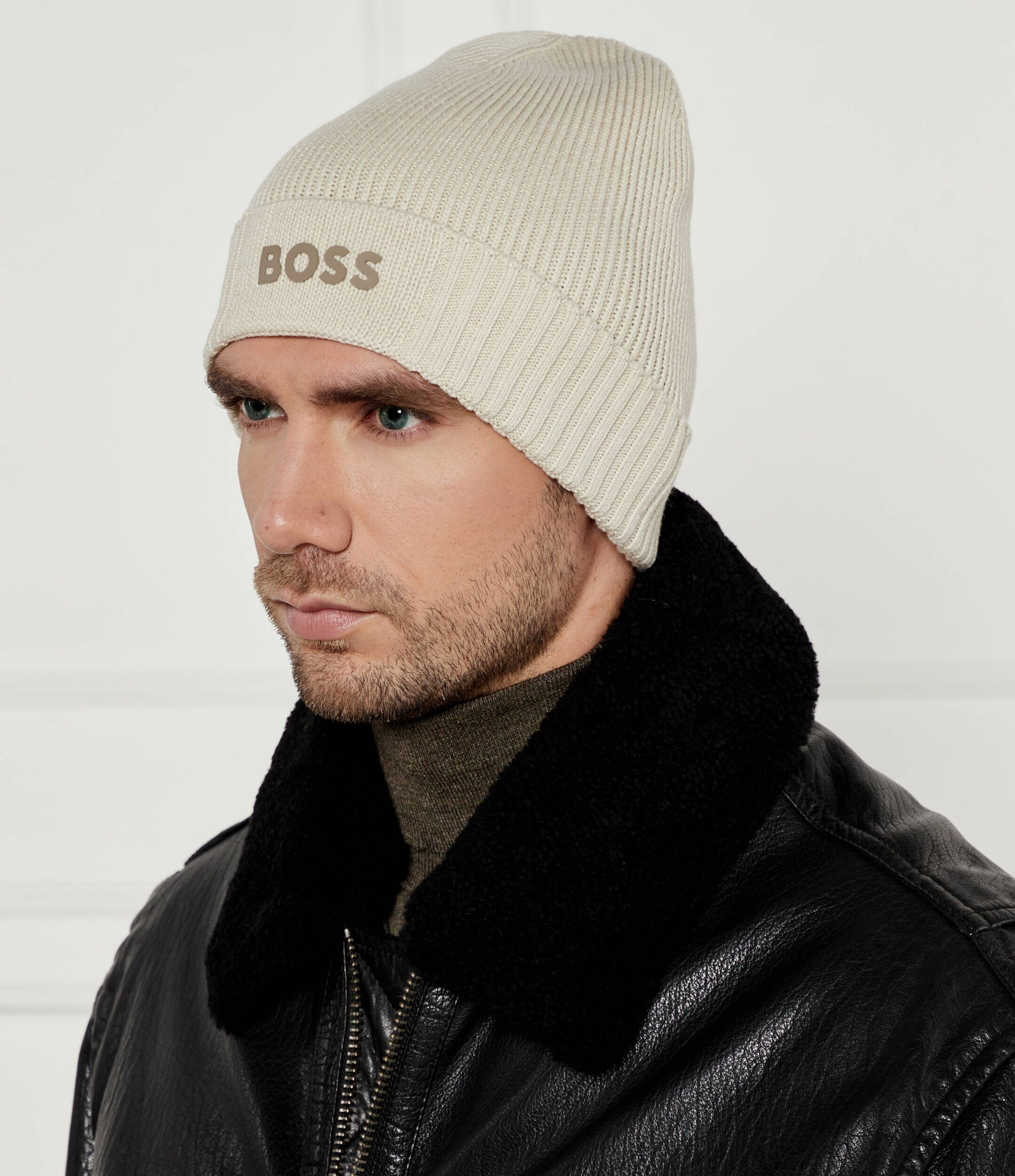 BOSS Green Căciulă Asic_Beanie-X cu adaos de lână