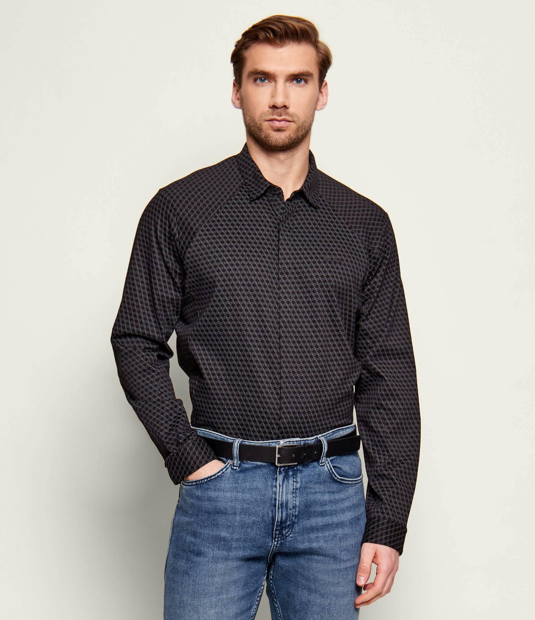 BOSS Green Cămașă ST_Excurse L | regular fit | stretch