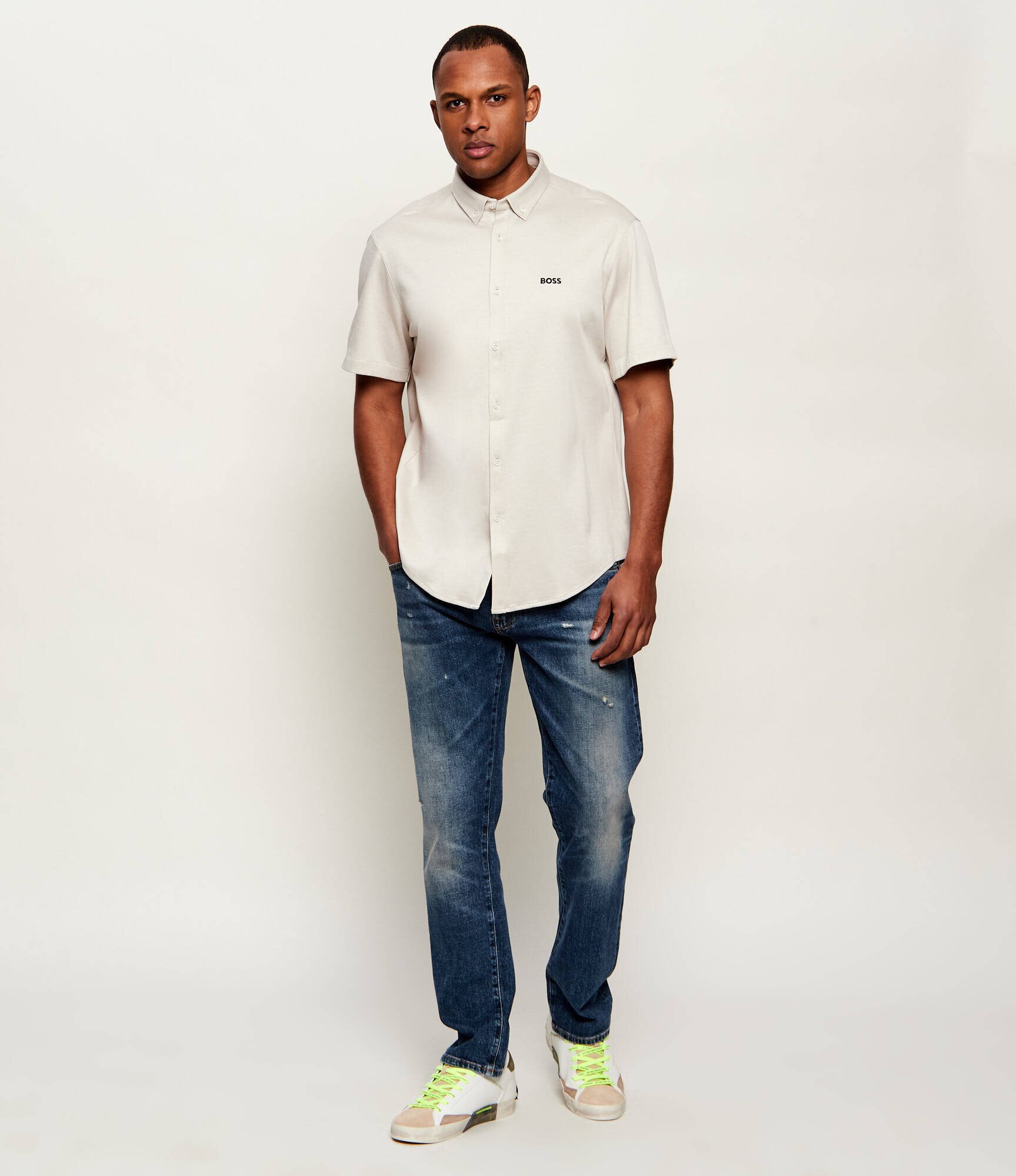 BOSS Green Cămașă ST_Motion S | regular fit | stretch