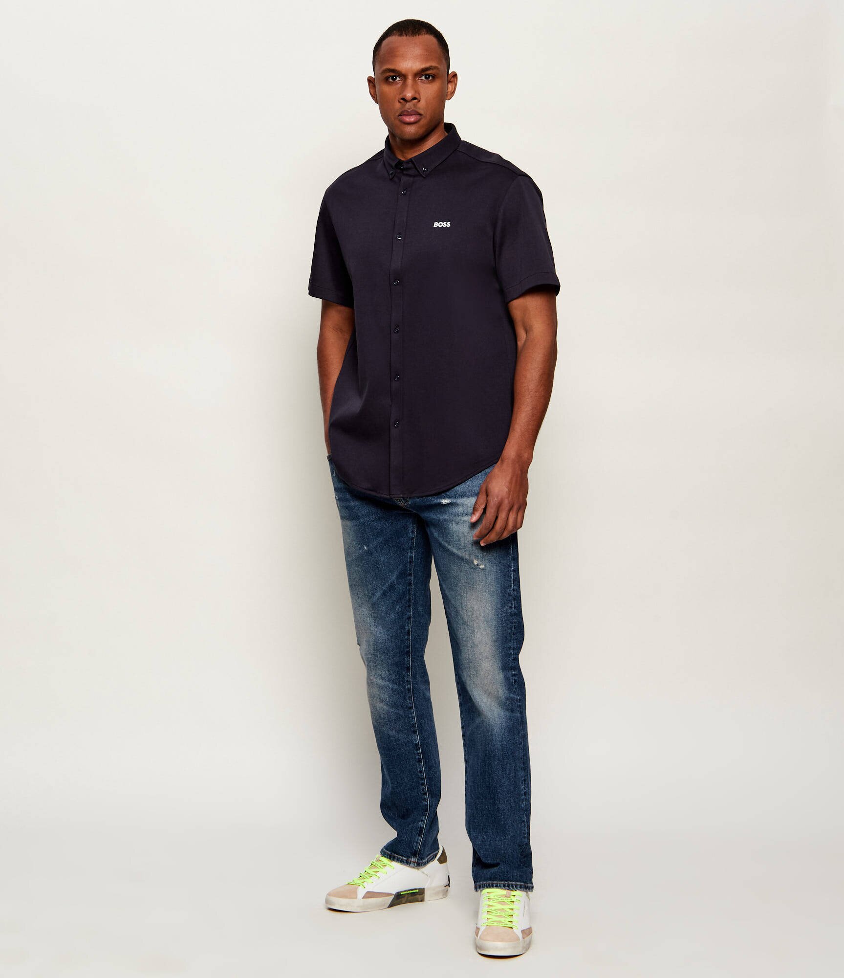 BOSS Green Cămașă ST_Motion S | regular fit | stretch
