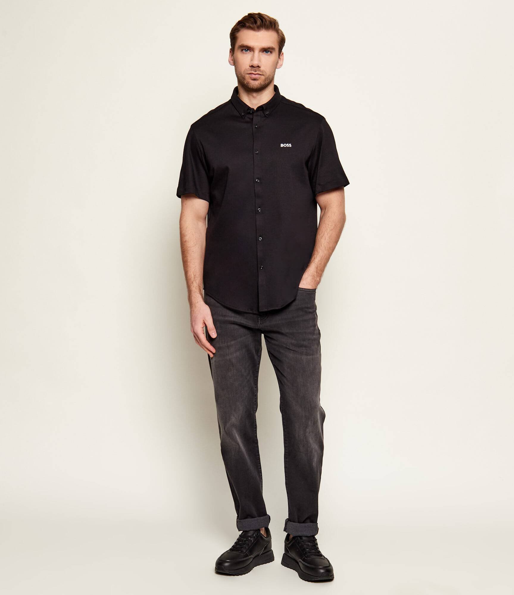 BOSS Green Cămașă ST_Motion S | regular fit | stretch