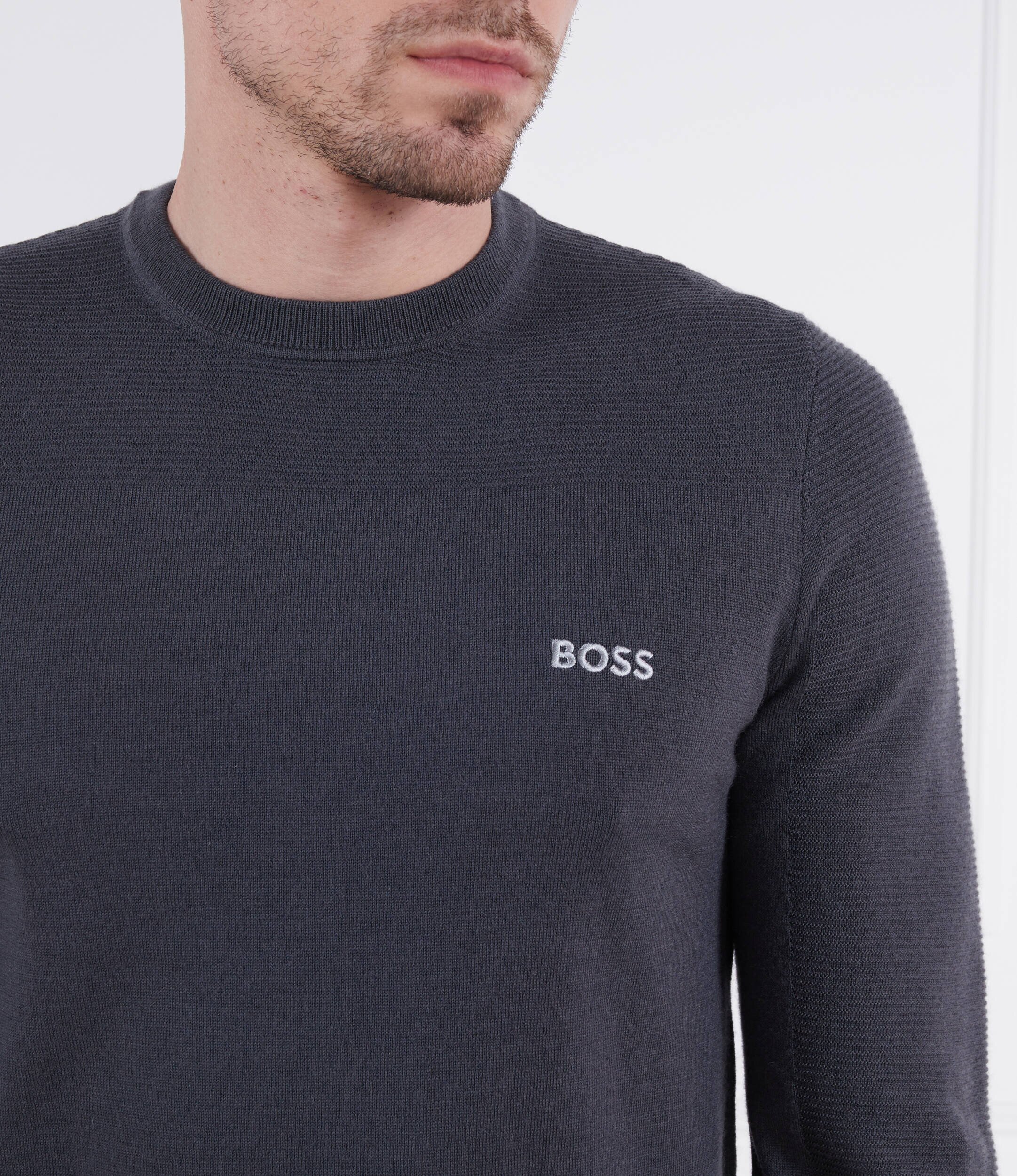 BOSS Green de lână pulover romar | regular fit