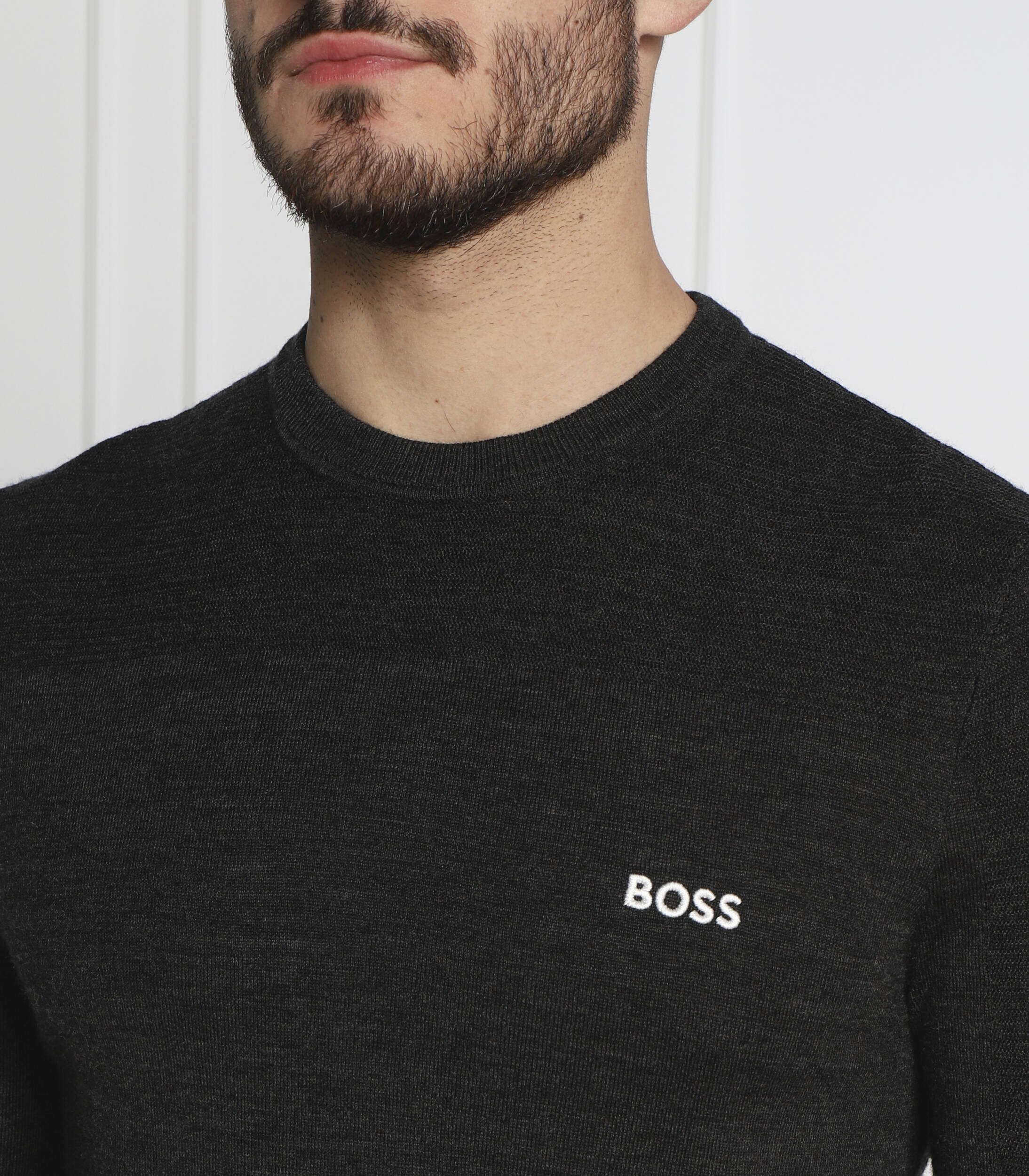 BOSS Green de lână pulover romar | regular fit