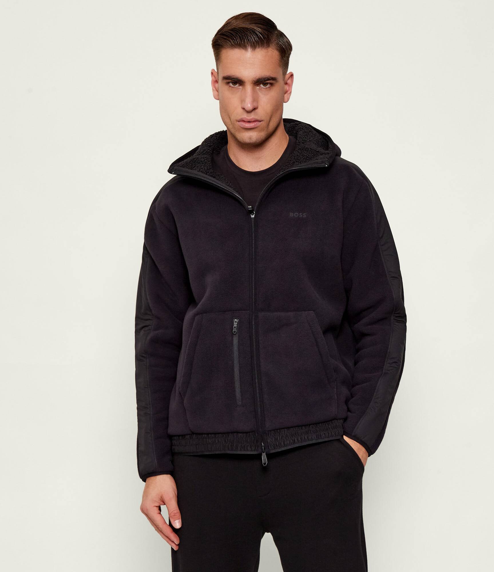 BOSS Green Din fleece hanorac SW_Hole19 | Relaxed fit
