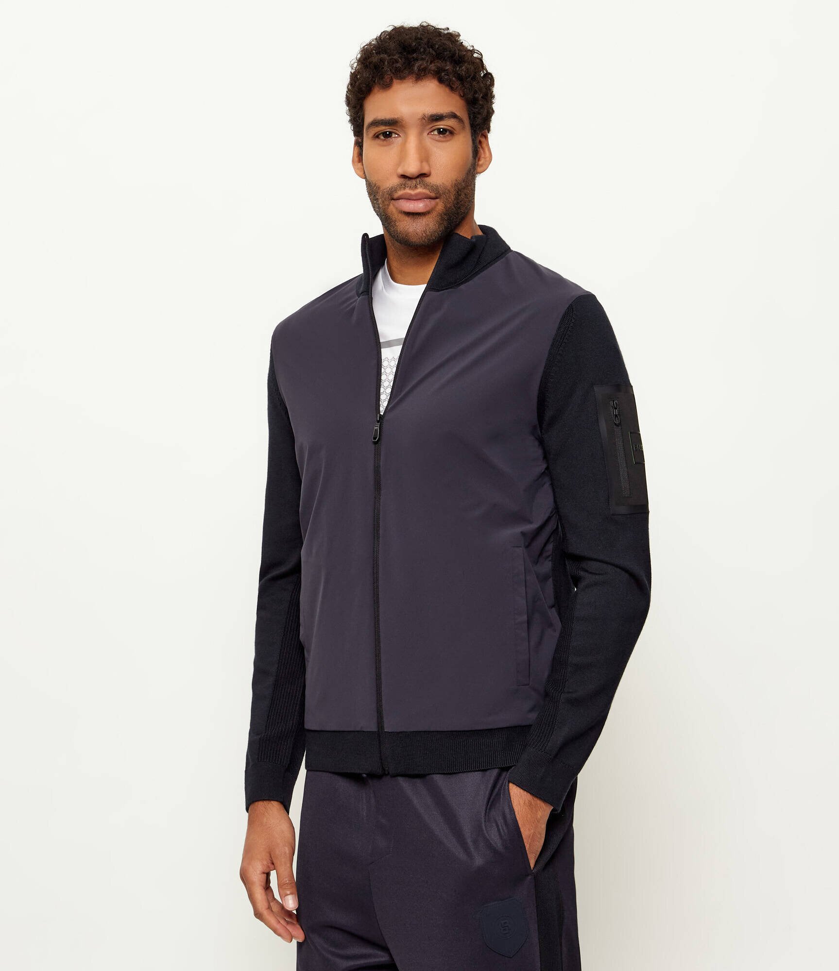 BOSS Green Geacă bomber KN_Momentum-X HY | regular fit cu adaos de lână