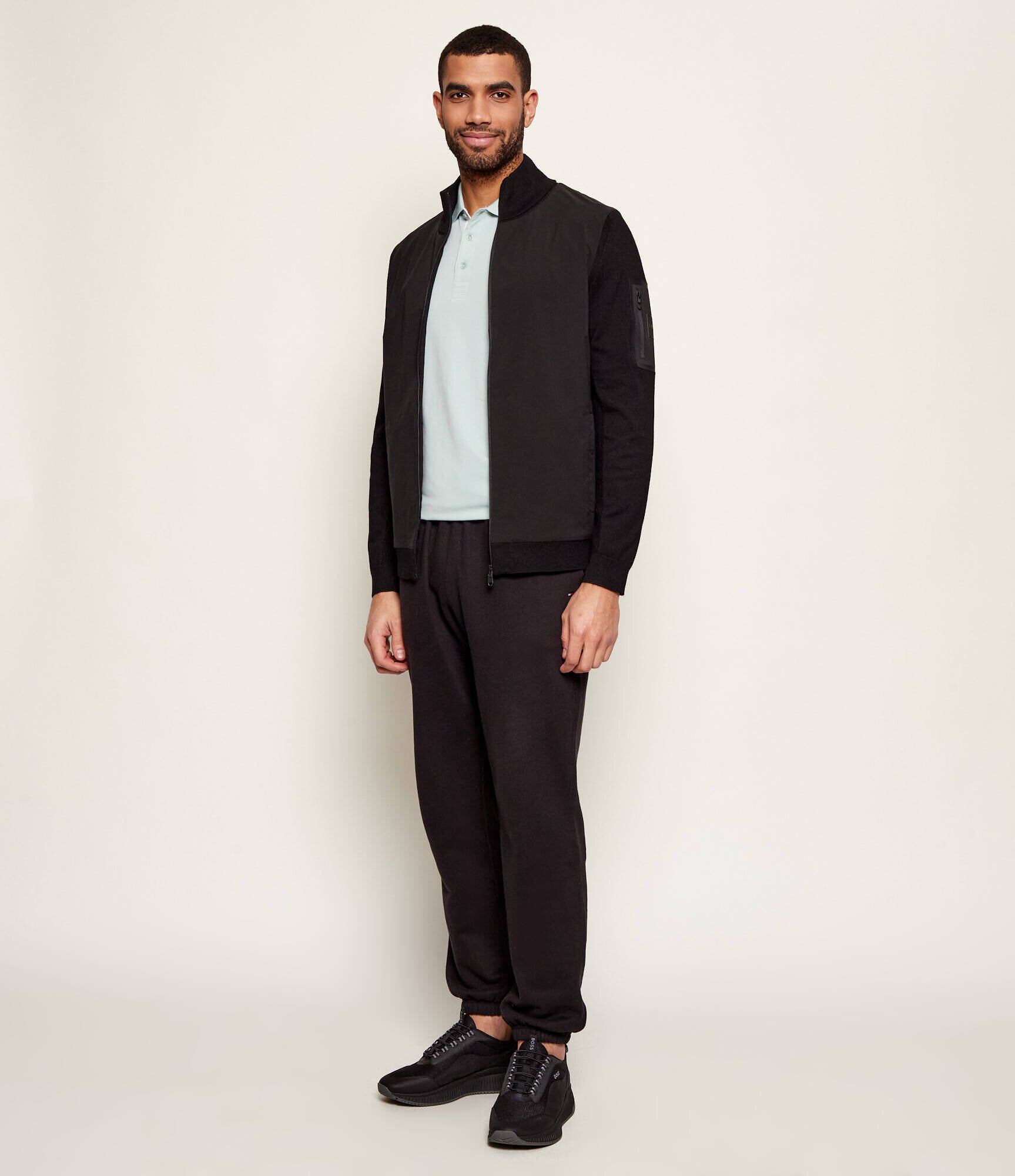 BOSS Green Geacă bomber KN_Momentum-X HY | regular fit cu adaos de lână
