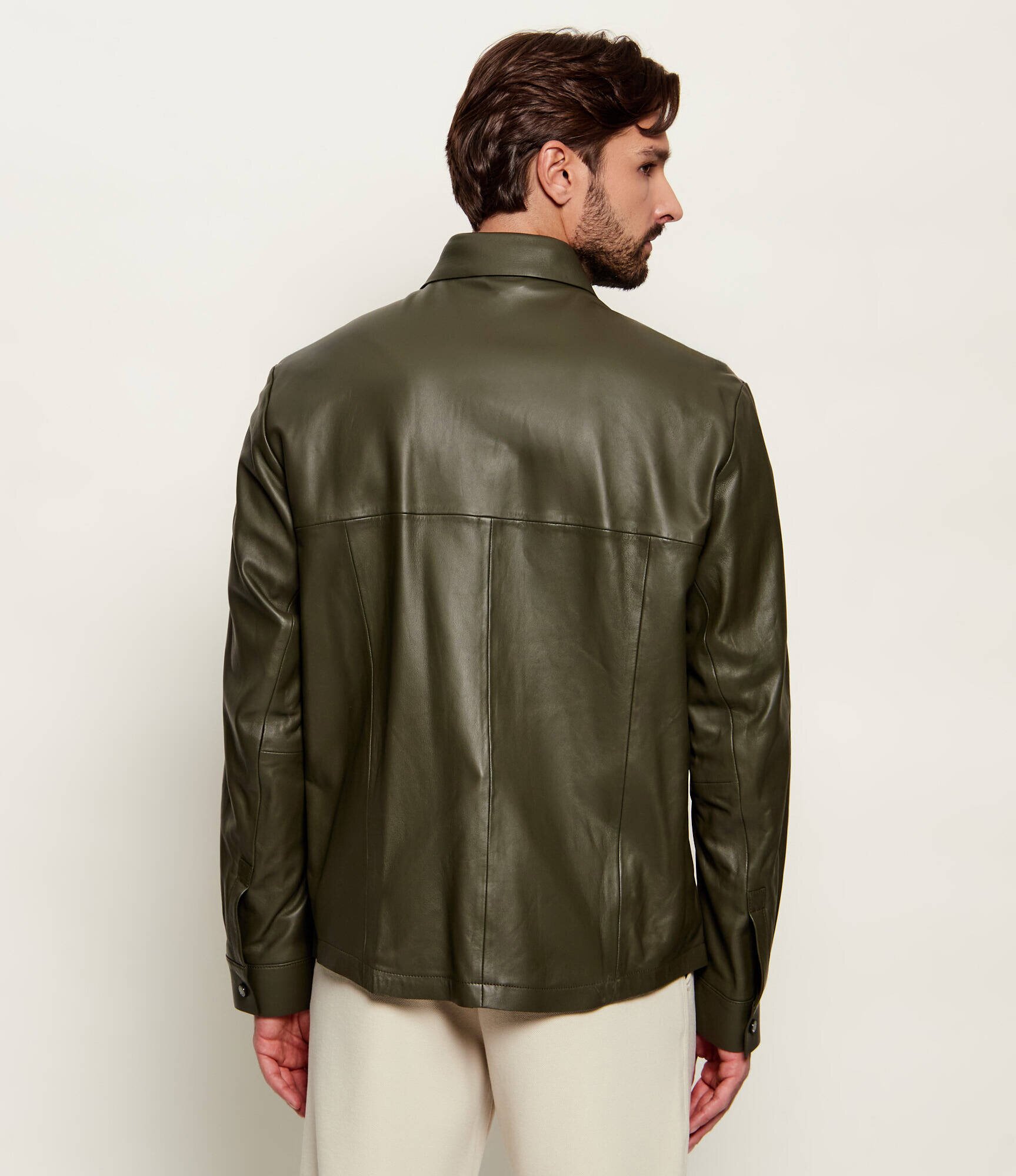 BOSS Green Geacă de piele LH_PS Spirit70 ST | BOSS X PORSCHE | regular fit