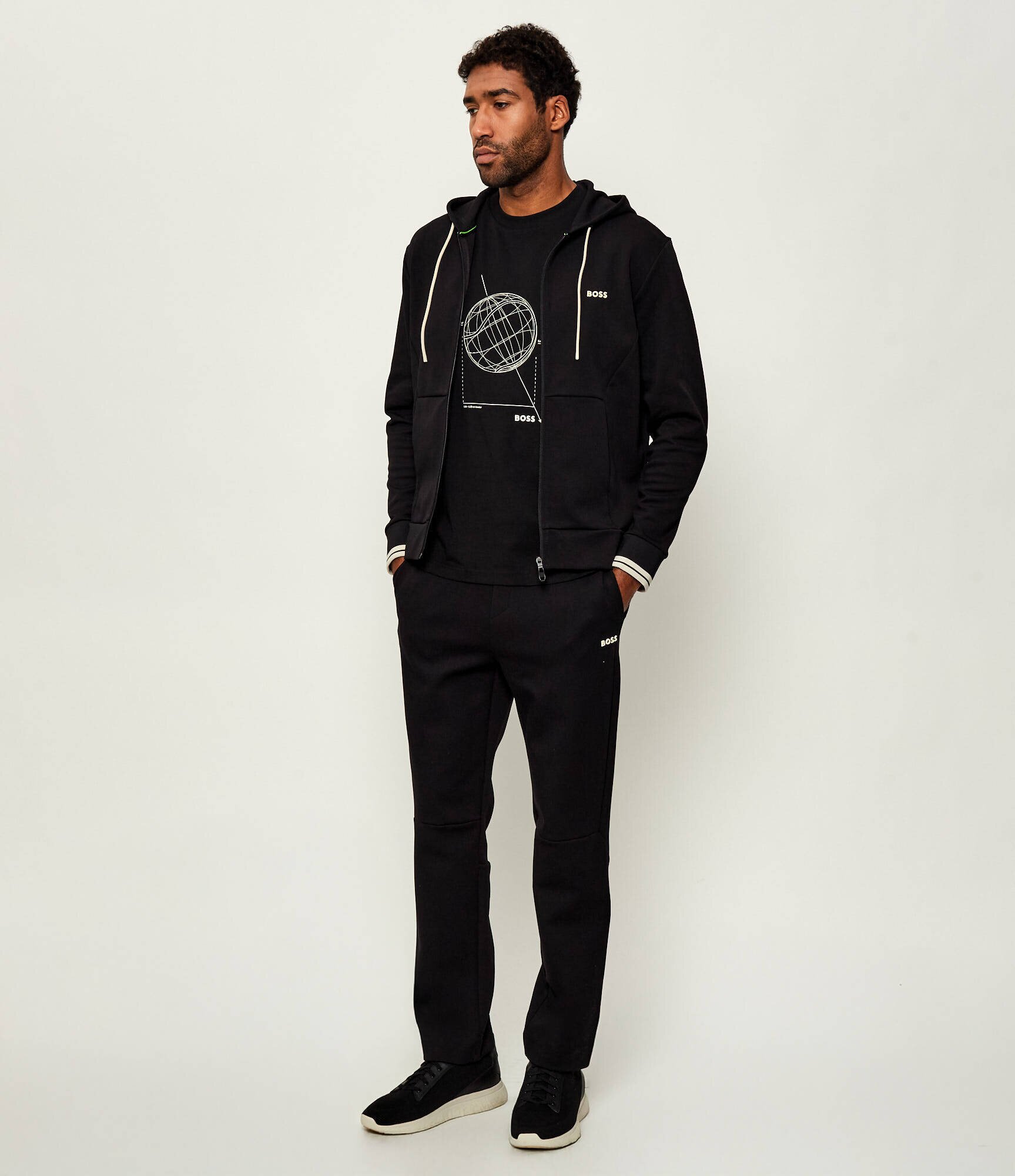 BOSS Green Hanorac FZ Hoodie Zone | regular fit | stretch