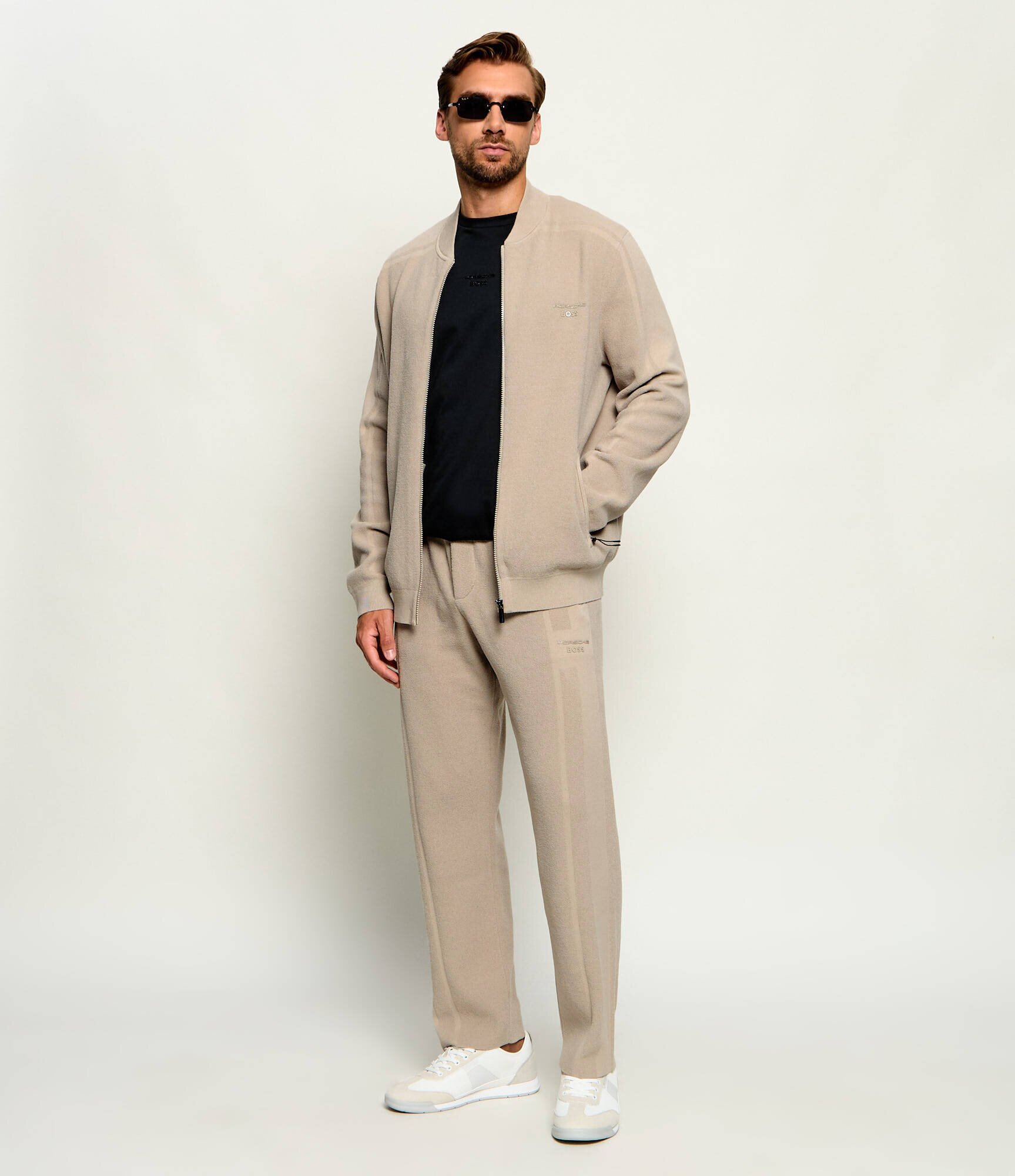 BOSS Green Hanorac KN_PS Icons70 FZ |Boss x Porsche | frotir | regular fit
