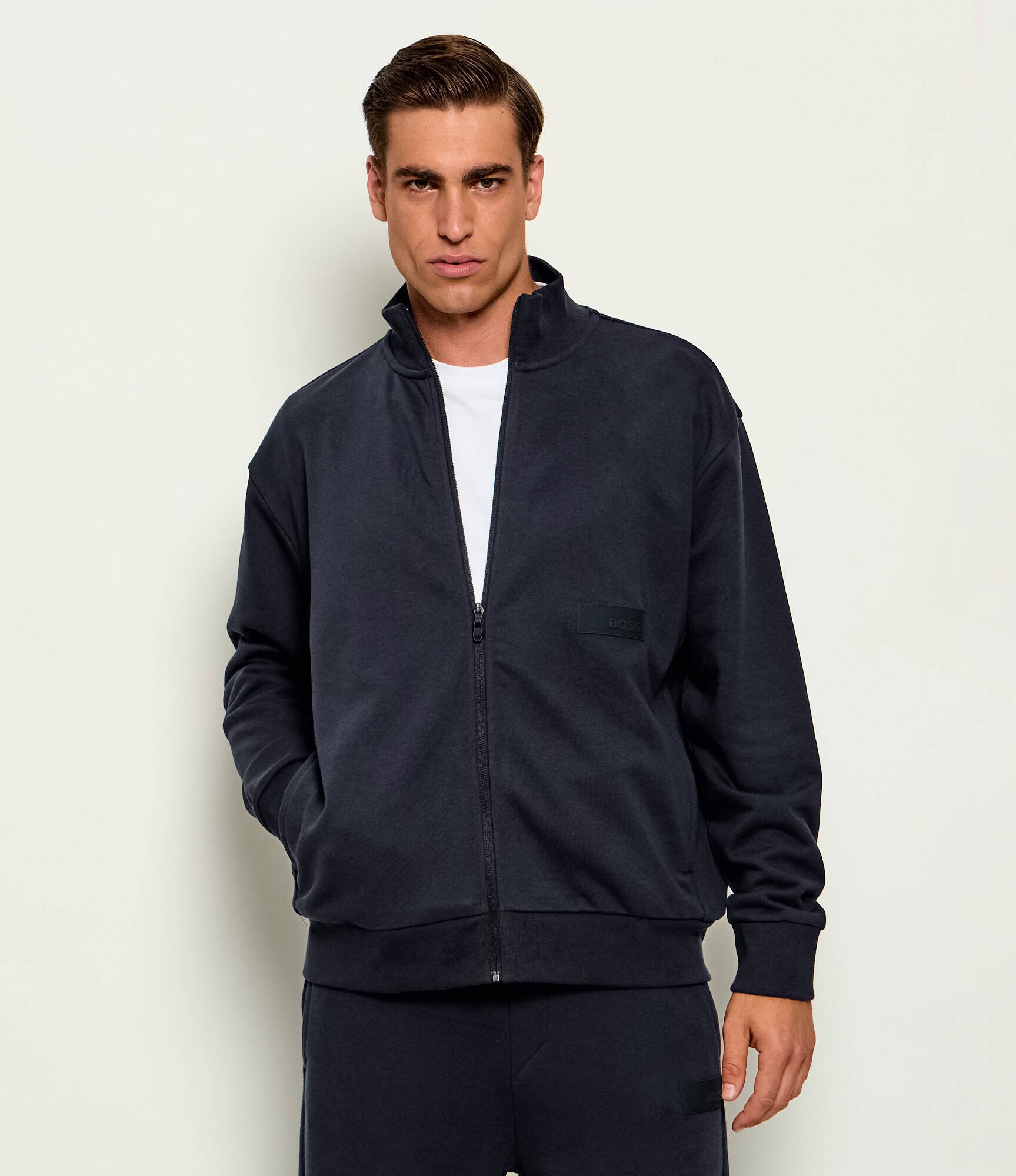 BOSS Green Hanorac SW_Collar Full Zip | Relaxed fit