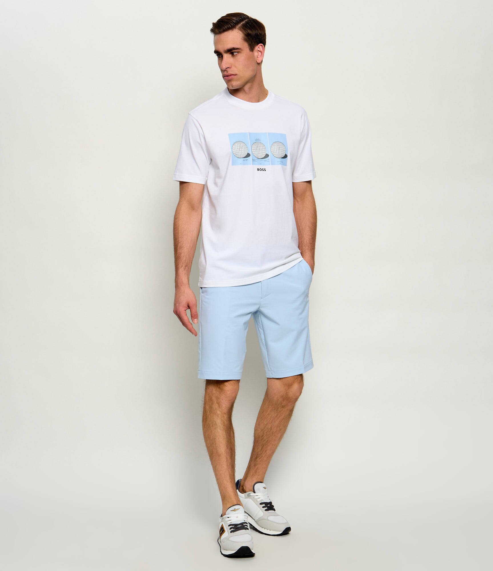 BOSS Green Pantaloni scurți chino S_Commuter_10.5 | Slim Fit