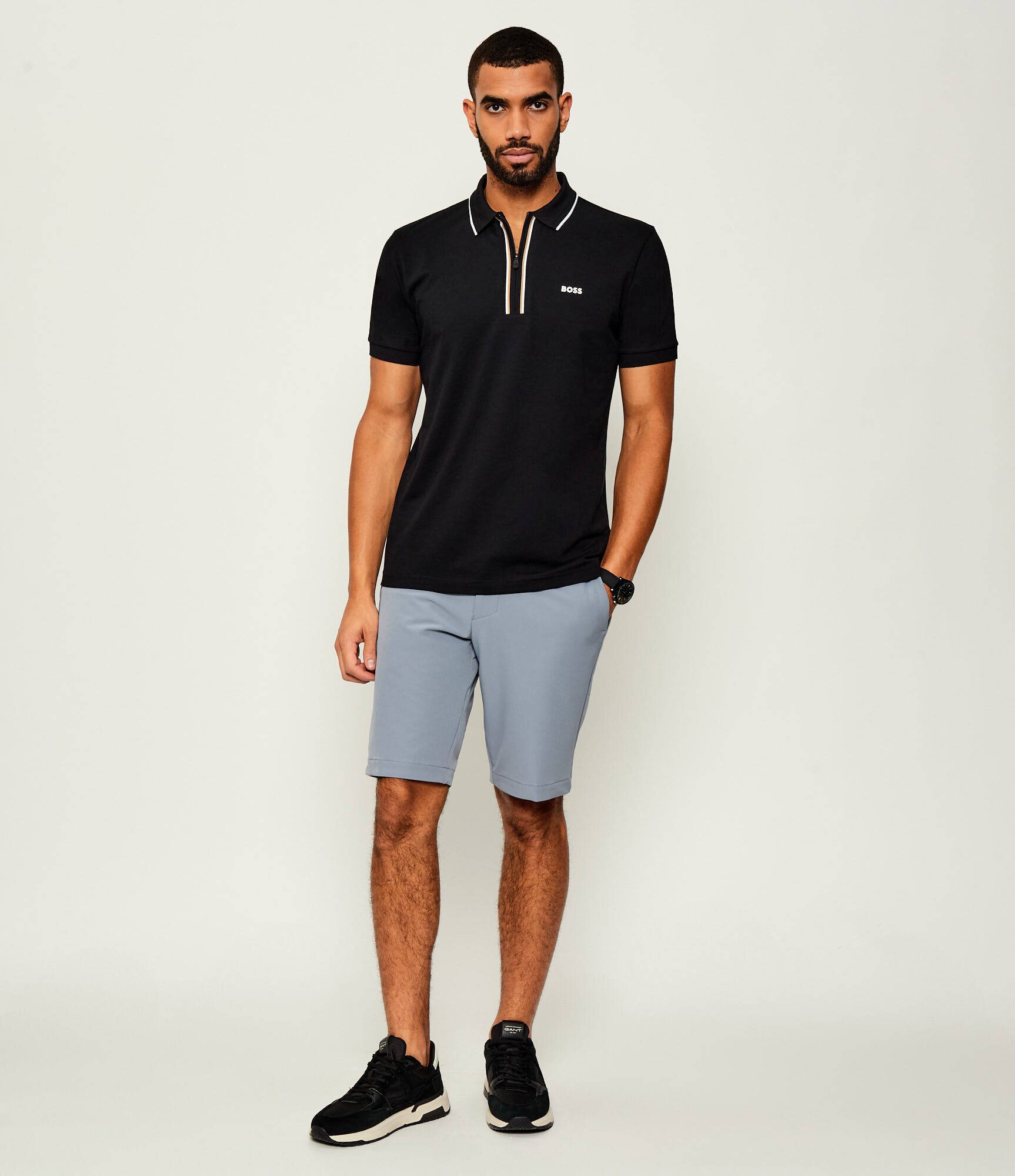 BOSS Green Pantaloni scurți chino S_Commuter_10.5 | Slim Fit | easy iron