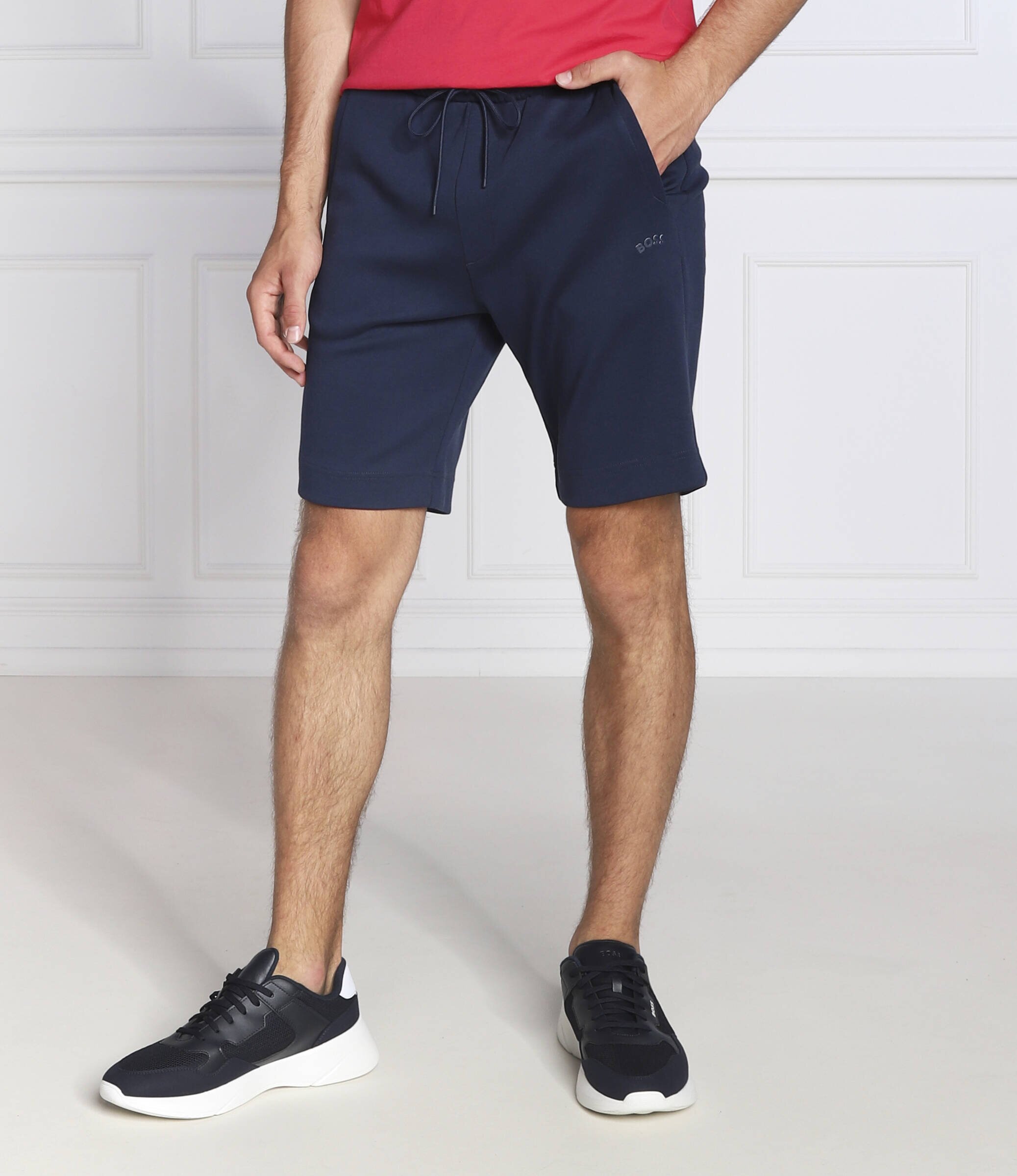 BOSS Green Pantaloni scurți Headlo Curved | Regular Fit
