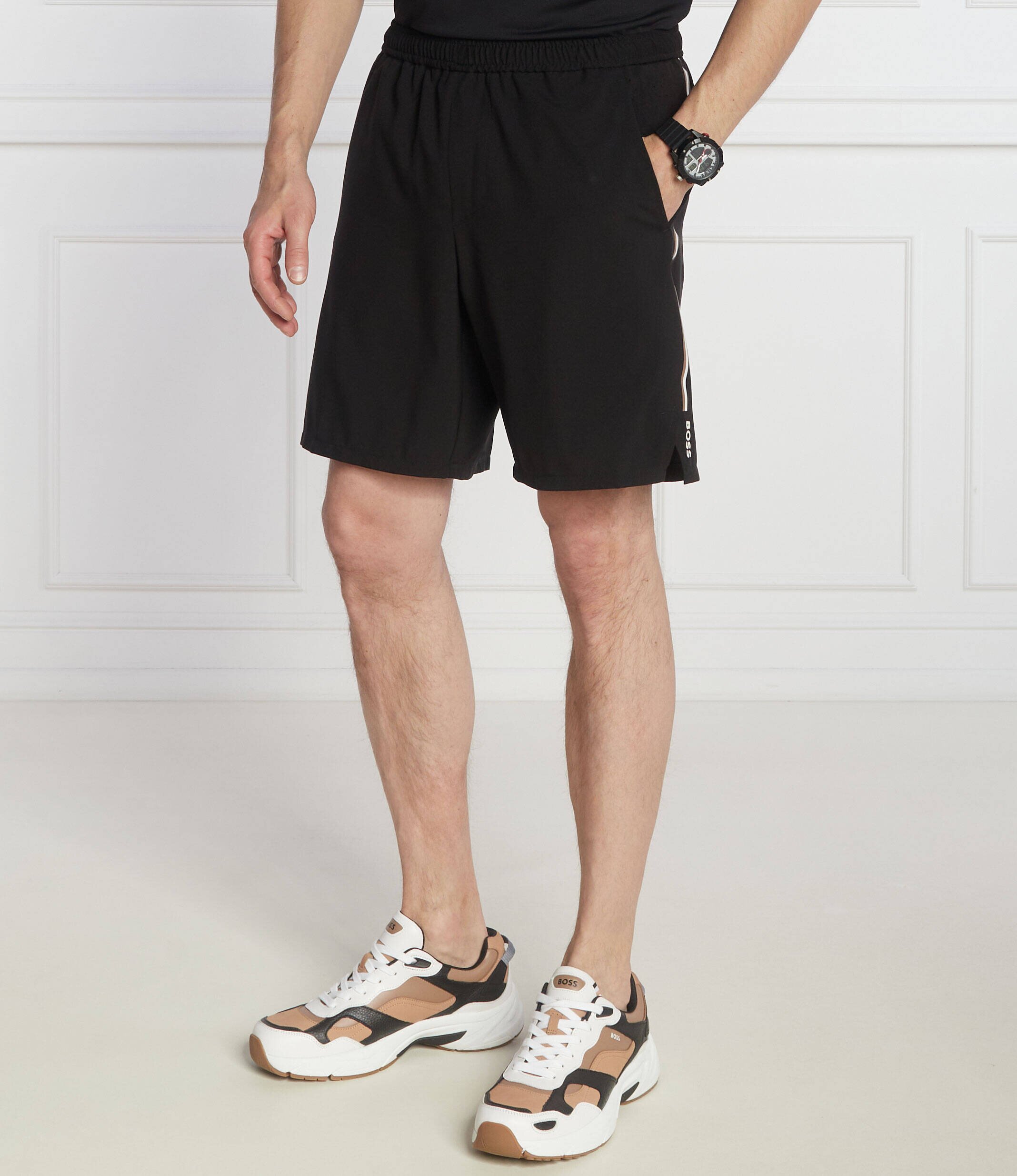 BOSS Green Pantaloni scurți S_Break boss x matteo berrettini | Regular Fit
