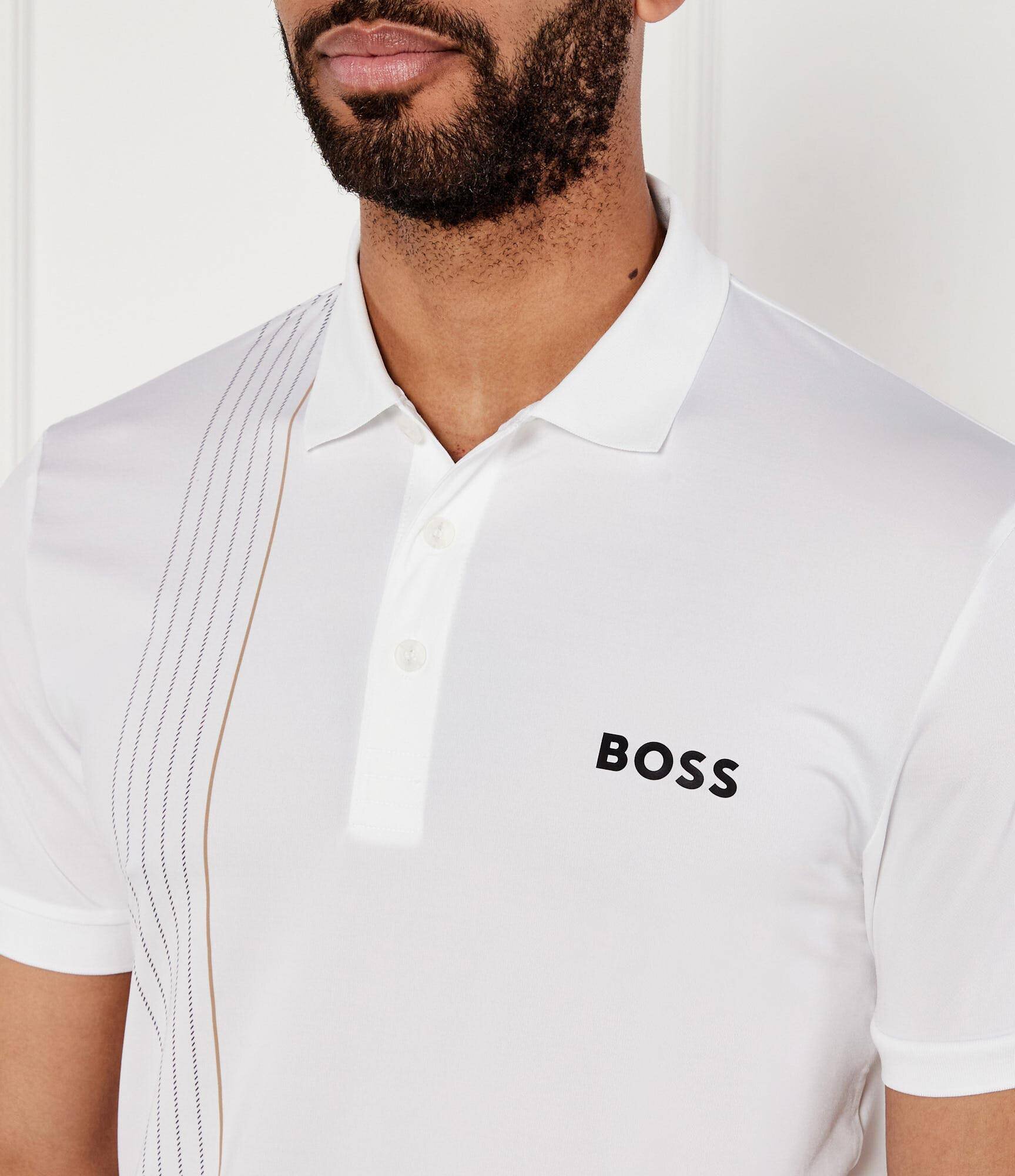 BOSS Green Polo Check TOC | Slim Fit | stretch