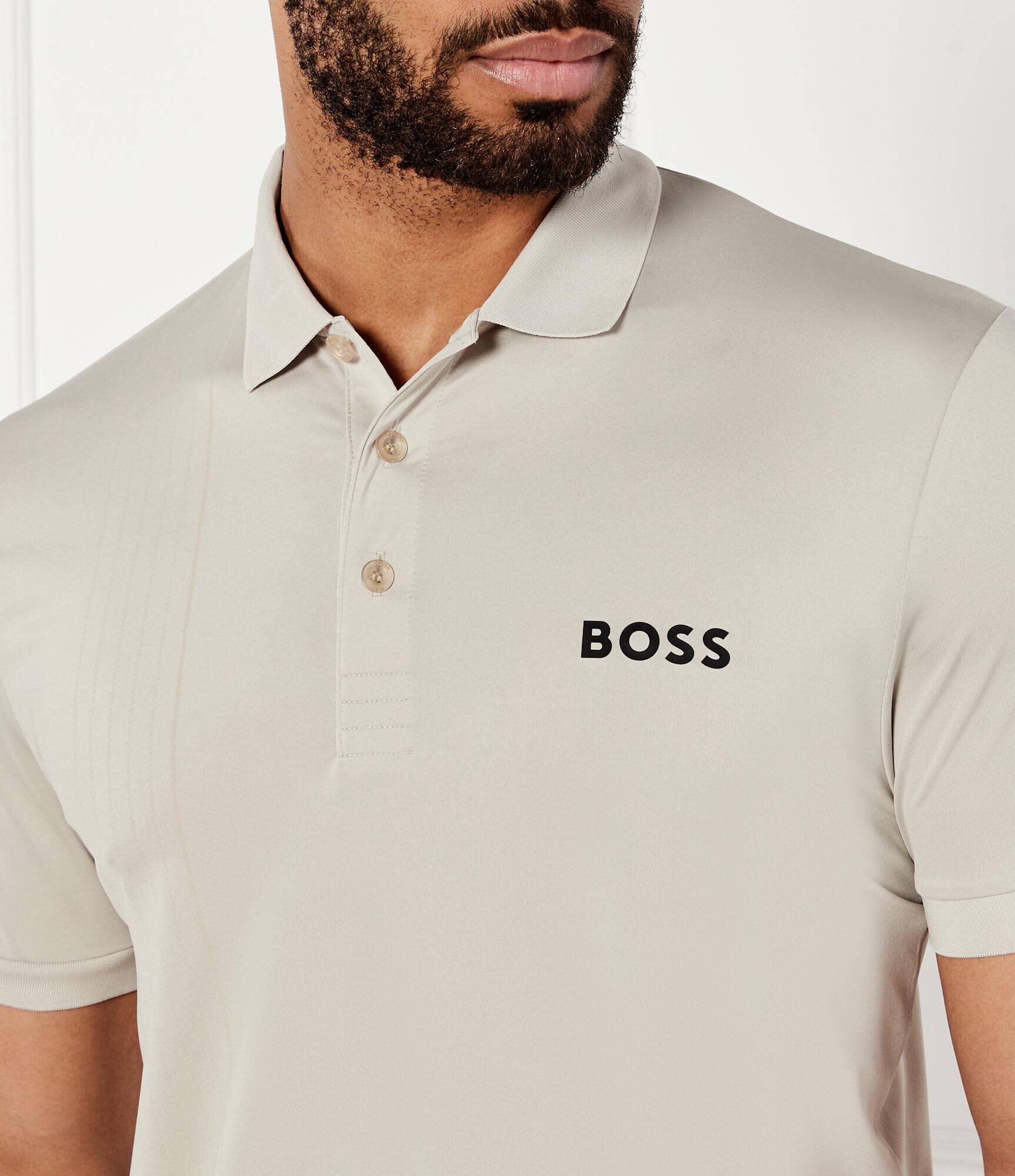 BOSS Green Polo Check TOC | Slim Fit | stretch