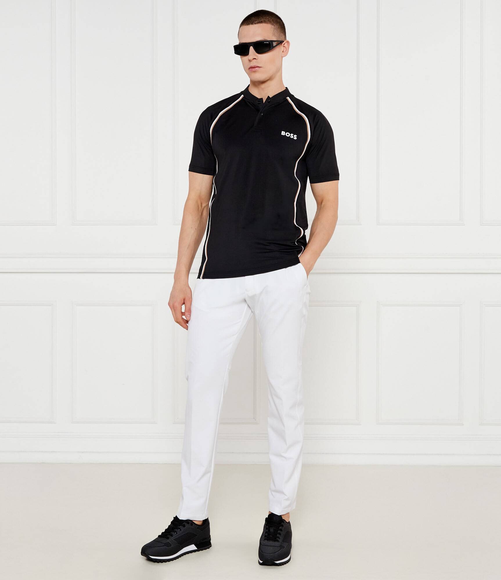 BOSS Green Polo Pariq TOC Mesh | Slim Fit | stretch