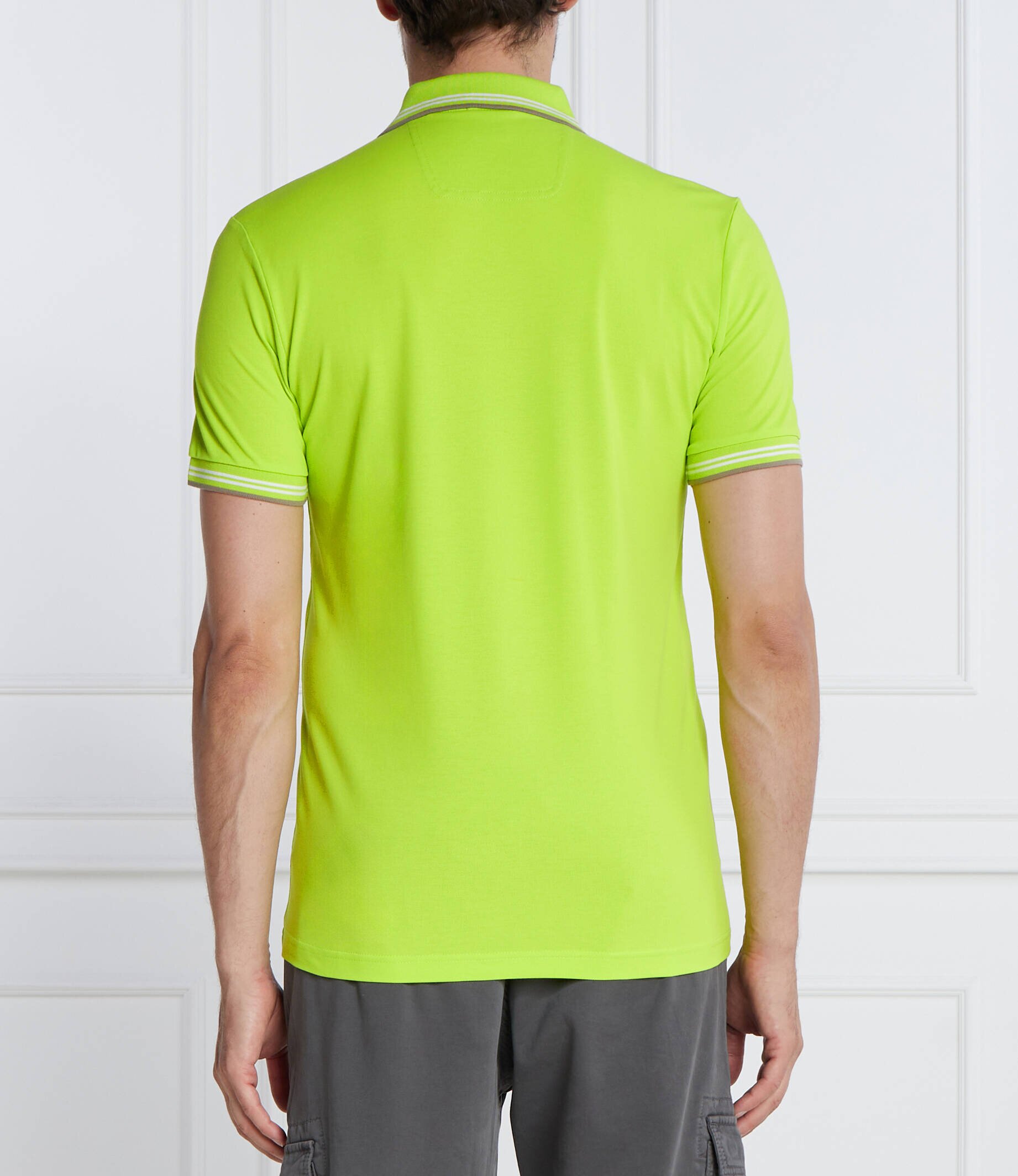 BOSS Green Polo Paul Curved | stretch | Slim Fit