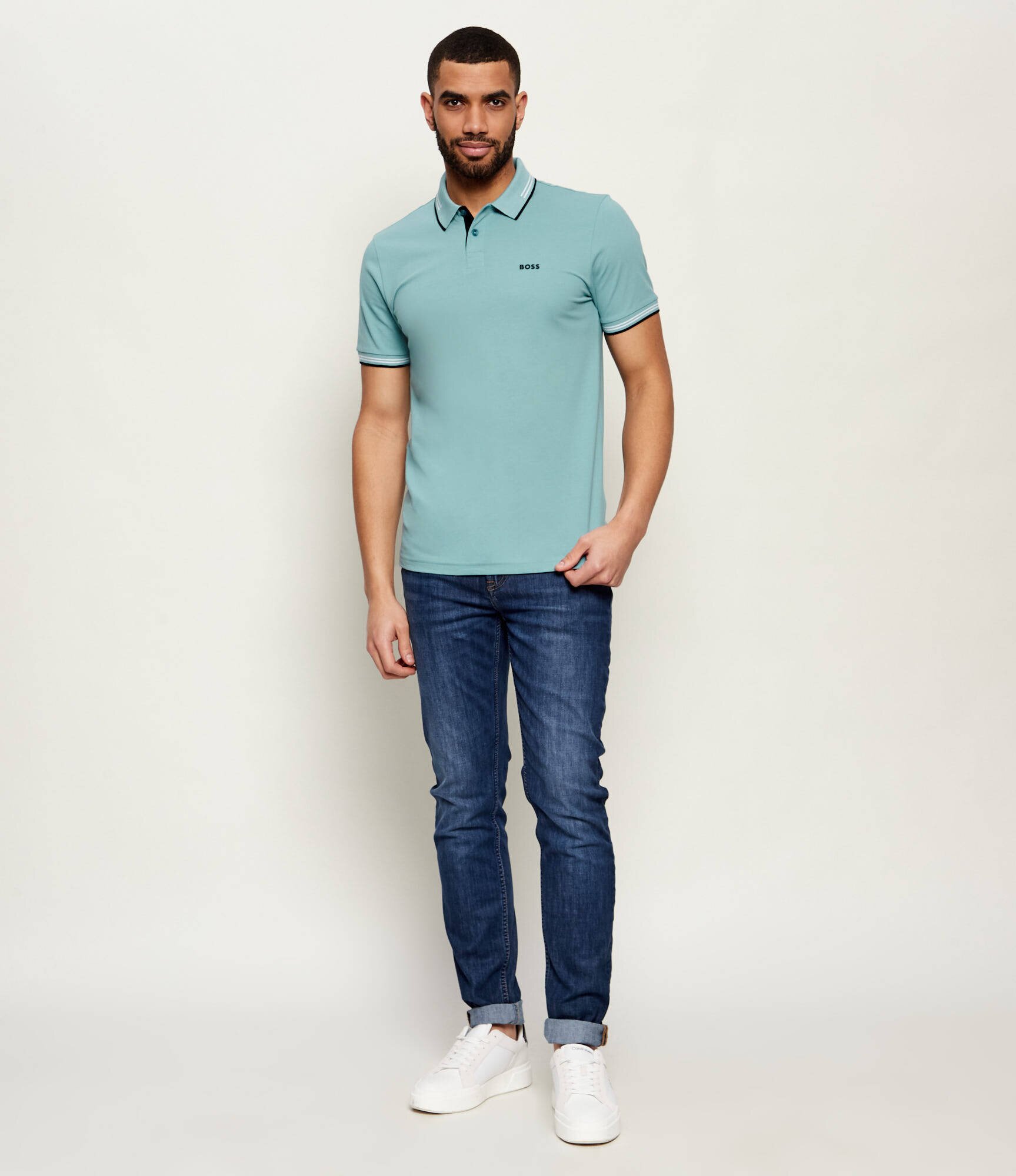 BOSS Green Polo Paul | Slim Fit | stretch
