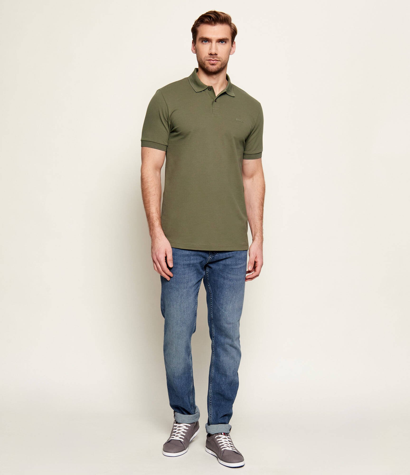 BOSS Green Polo Paul | Slim Fit | stretch