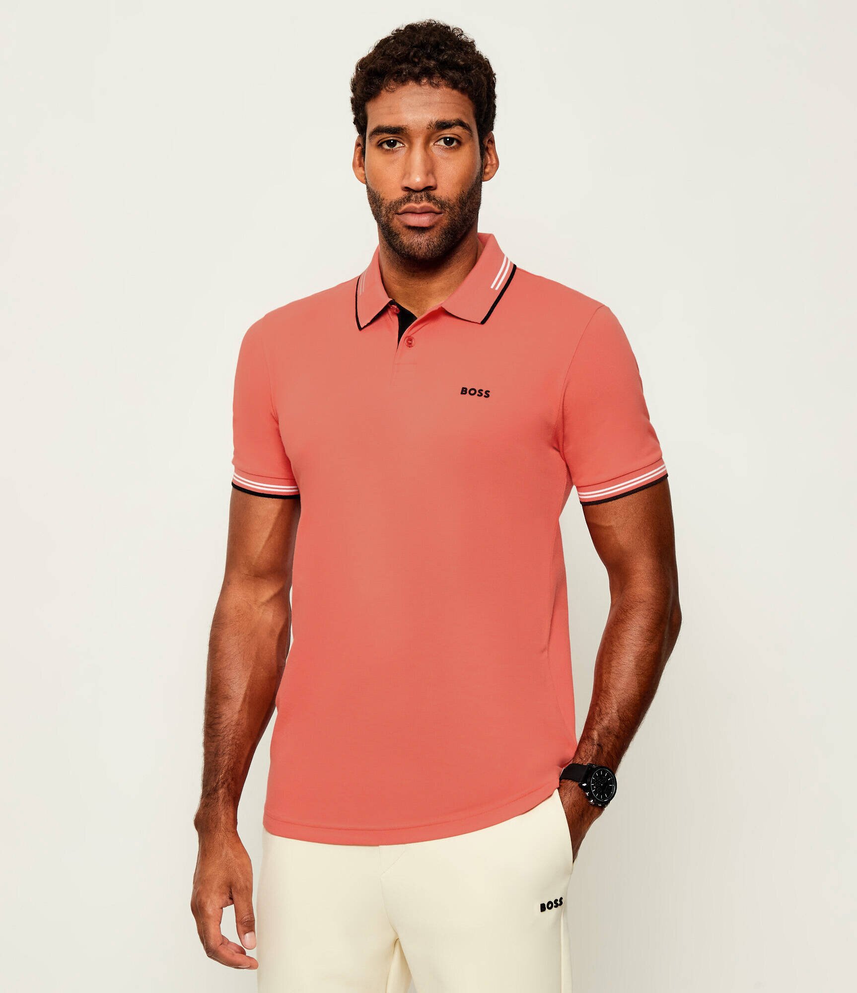 BOSS Green Polo Paul | Slim Fit | stretch