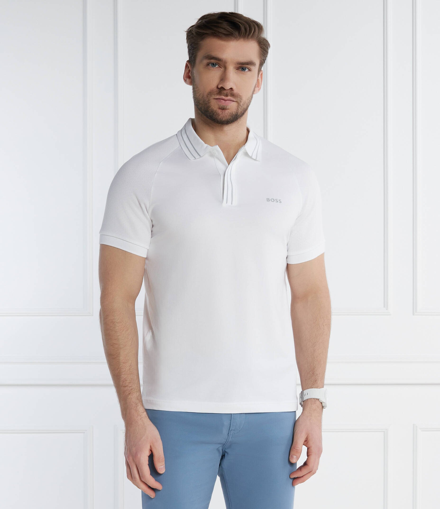 BOSS Green Polo Paule 2 | Slim Fit | stretch