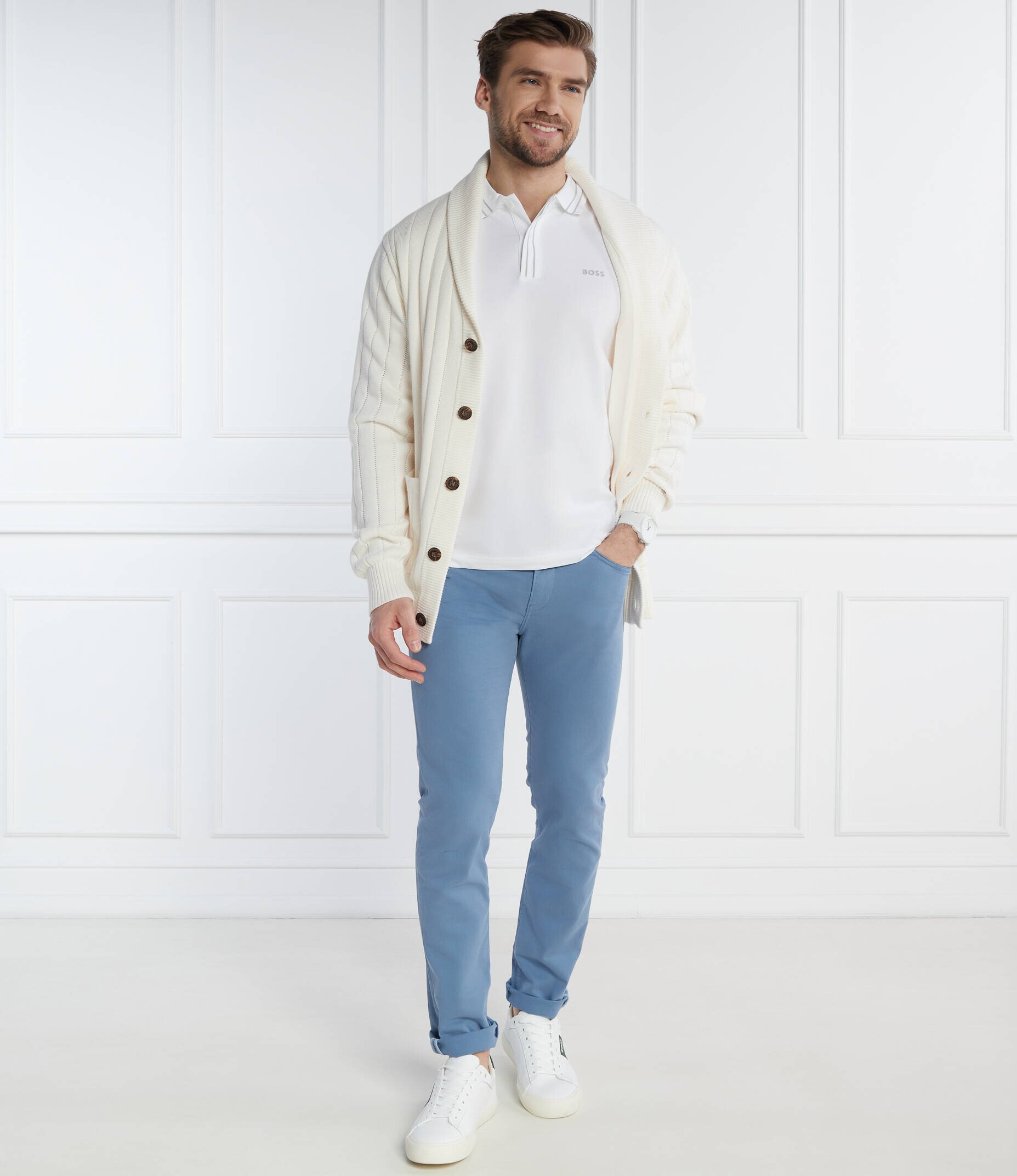 BOSS Green Polo Paule 2 | Slim Fit | stretch