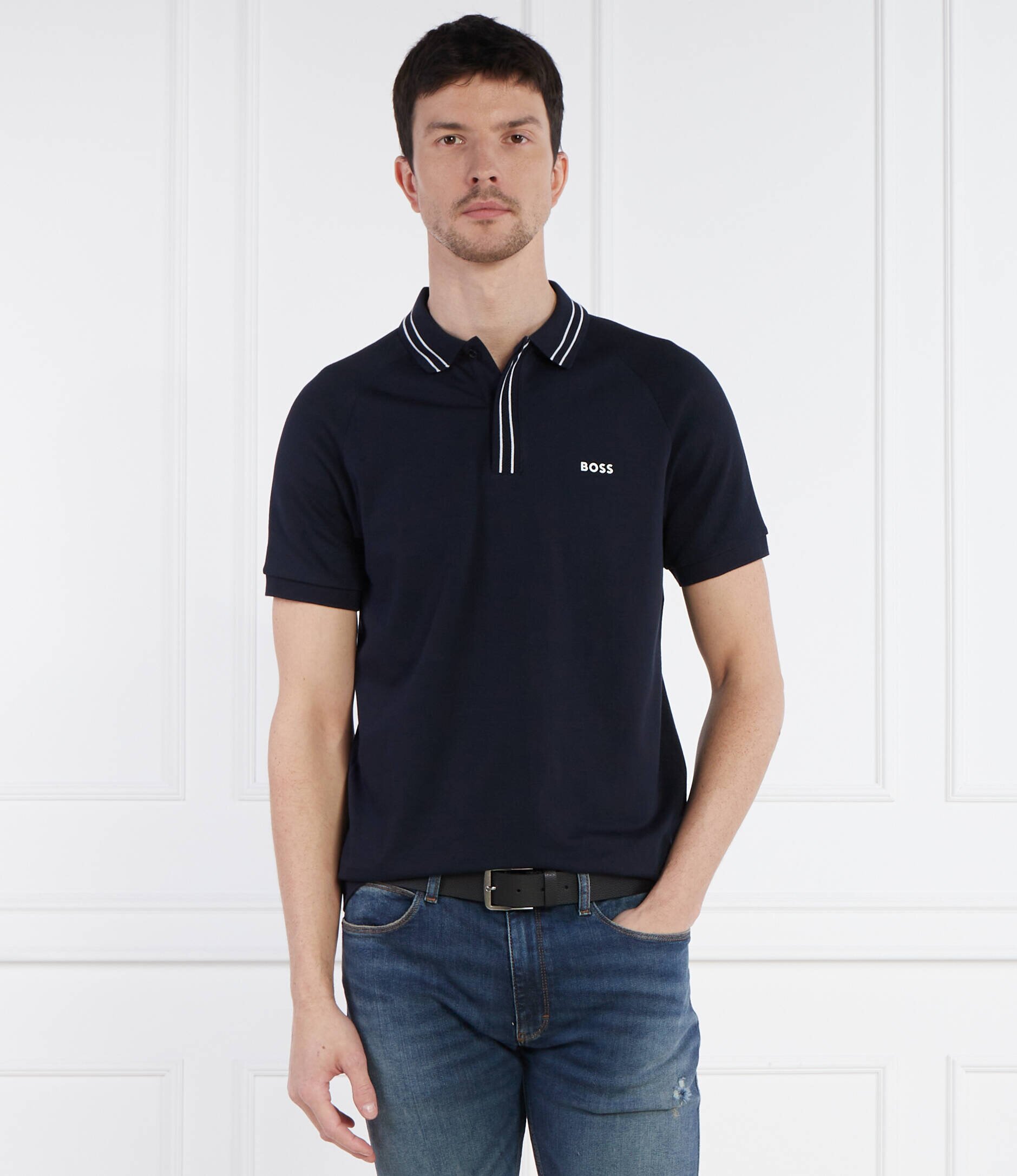BOSS Green Polo Paule 2 | Slim Fit | stretch