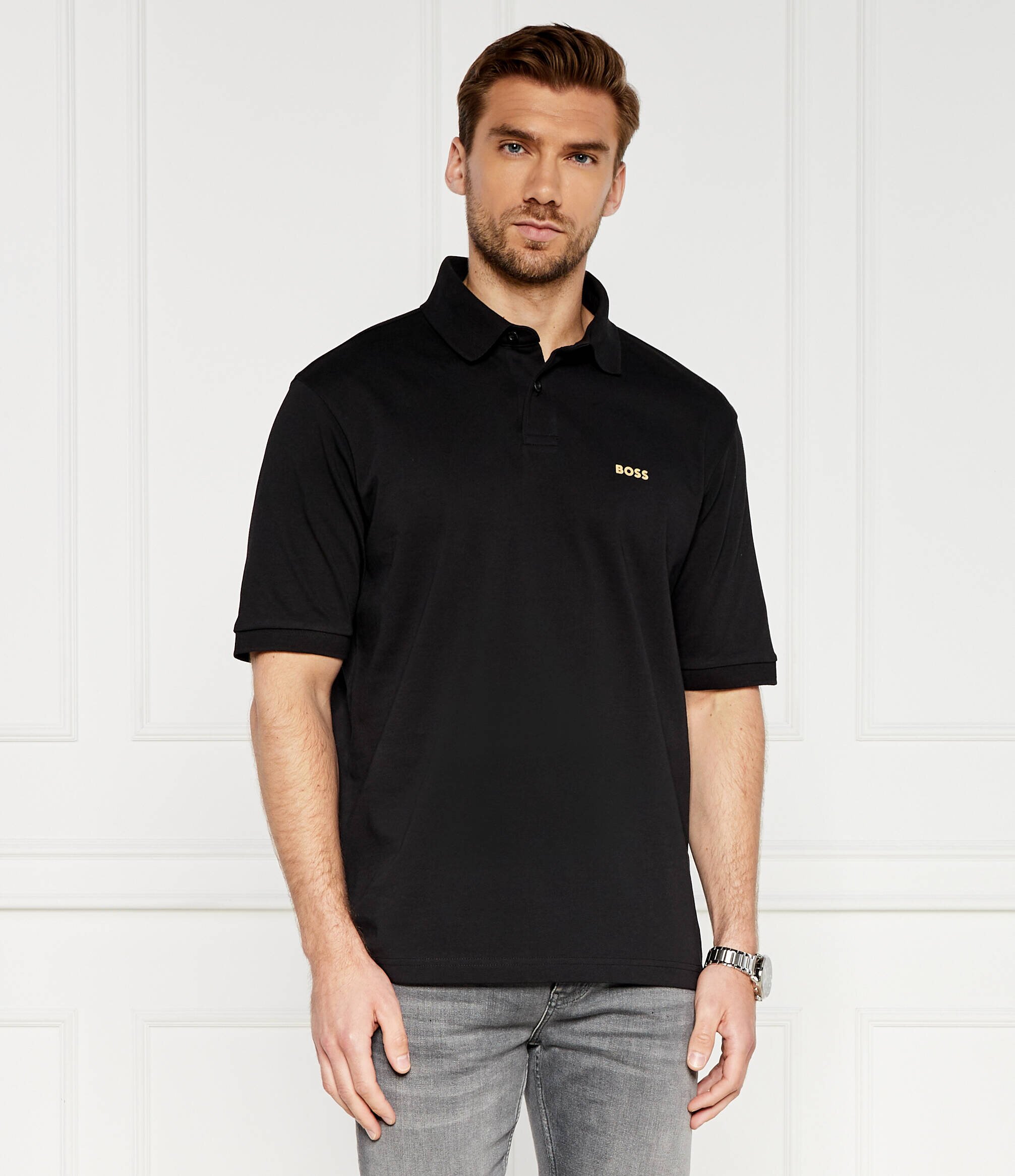 BOSS Green Polo Pavel | Relaxed fit | stretch