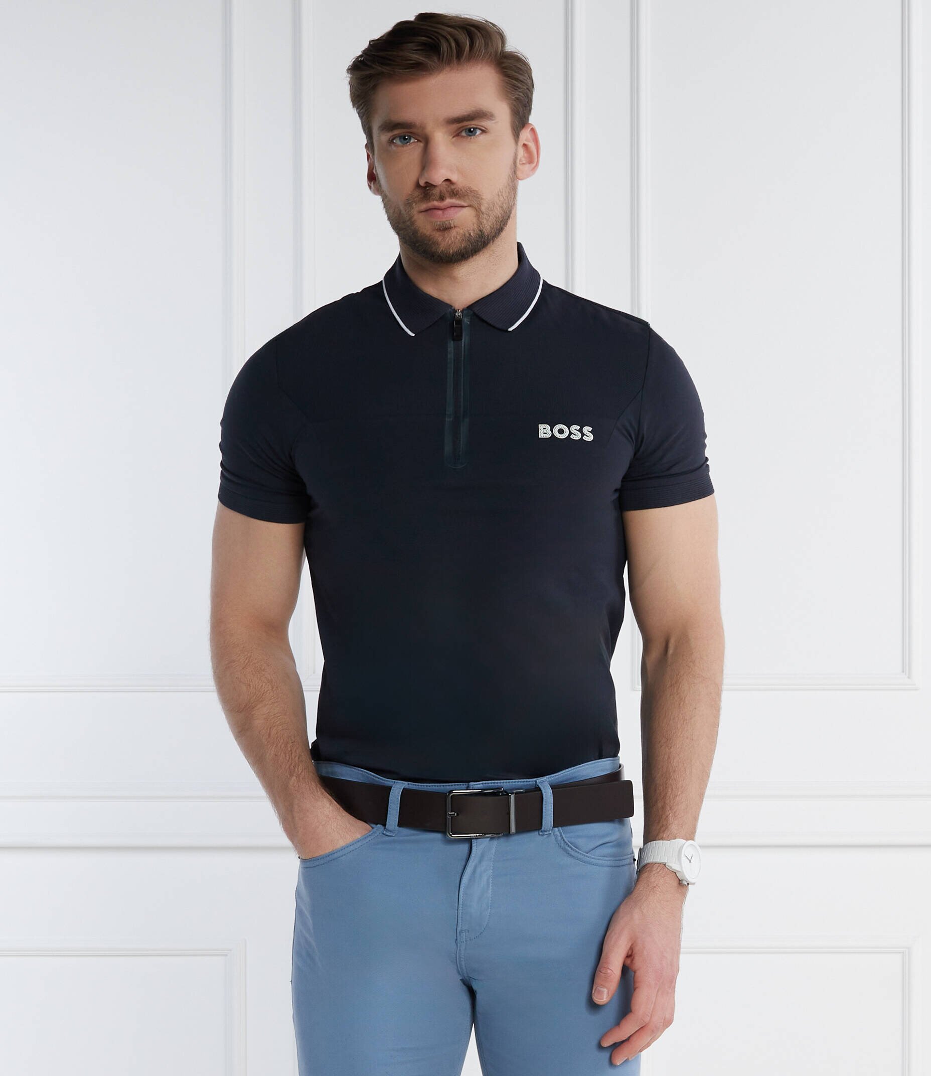 BOSS Green Polo Philix | Slim Fit | stretch