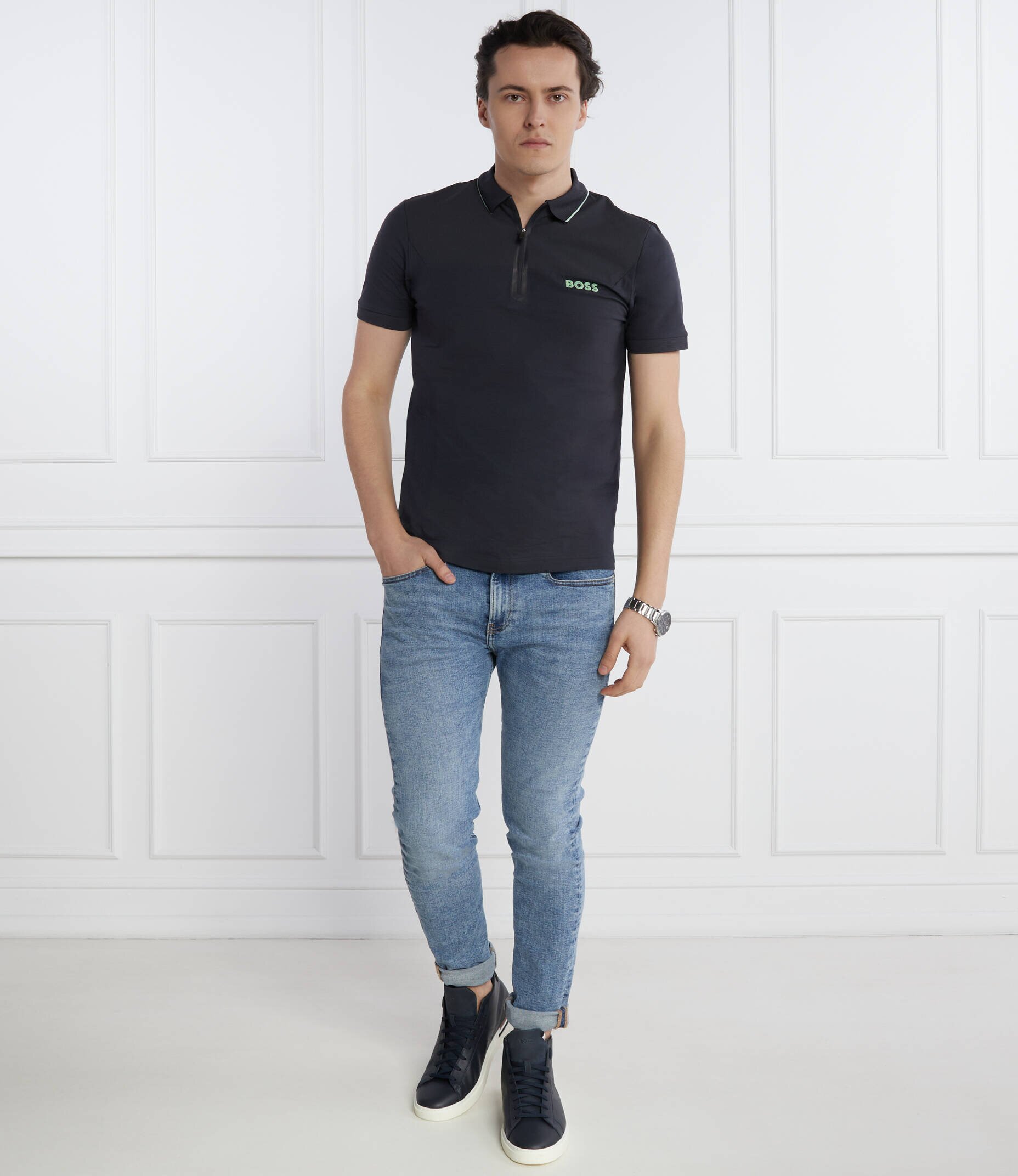 BOSS Green Polo Philix | Slim Fit | stretch