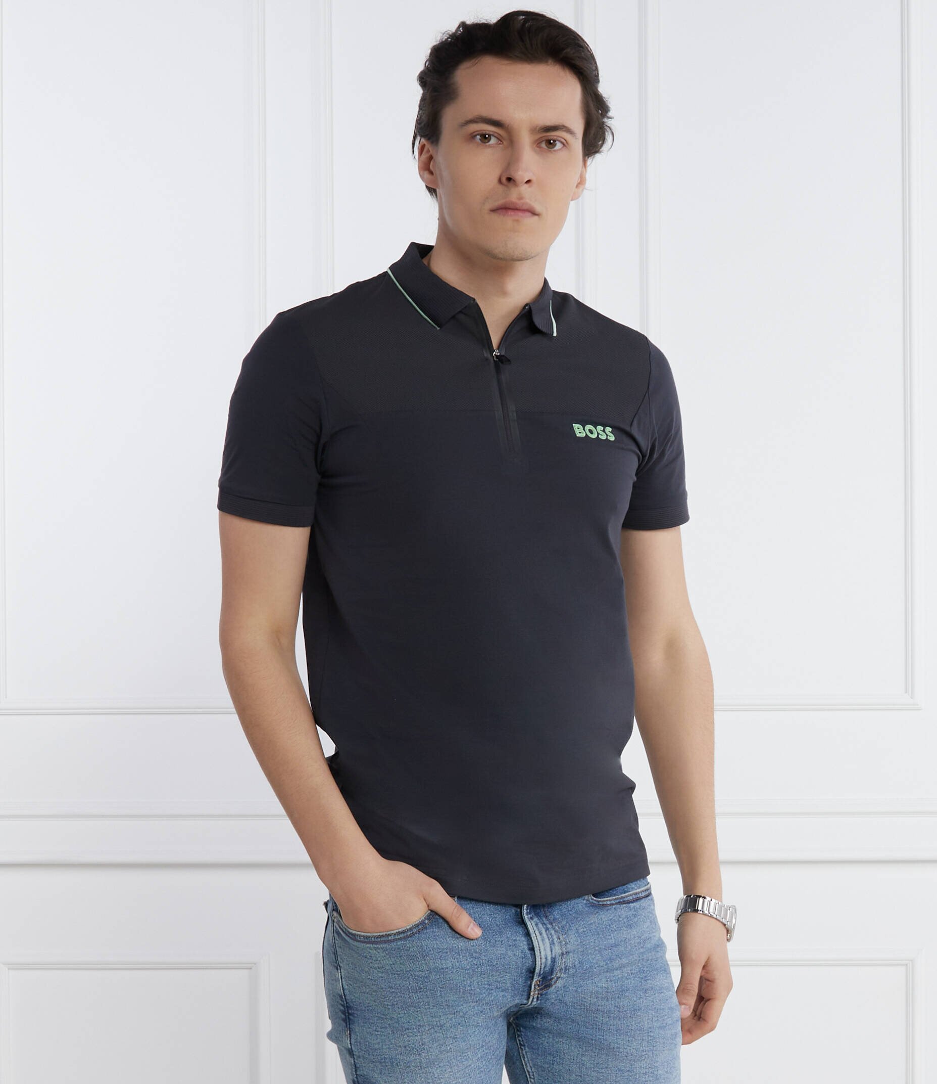 BOSS Green Polo Philix | Slim Fit | stretch