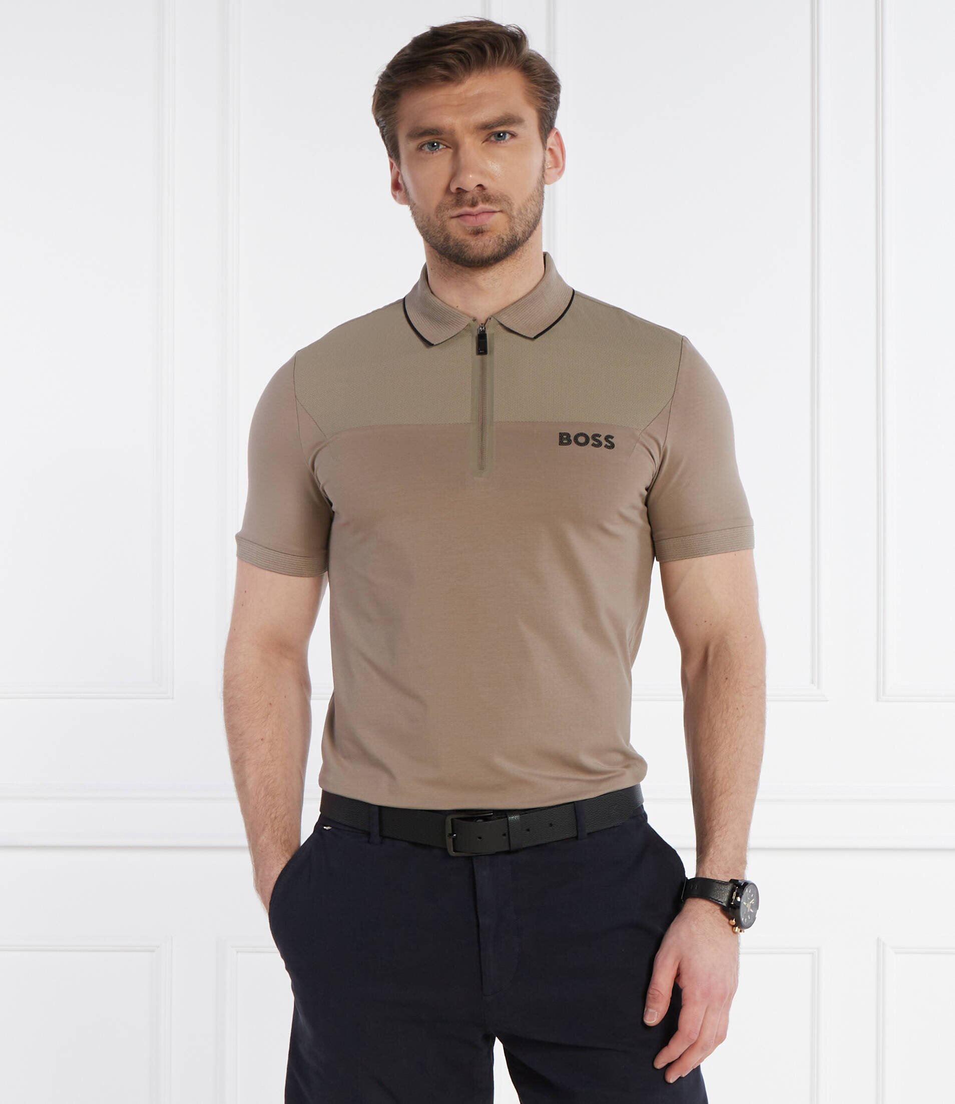 BOSS Green Polo Philix | Slim Fit | stretch