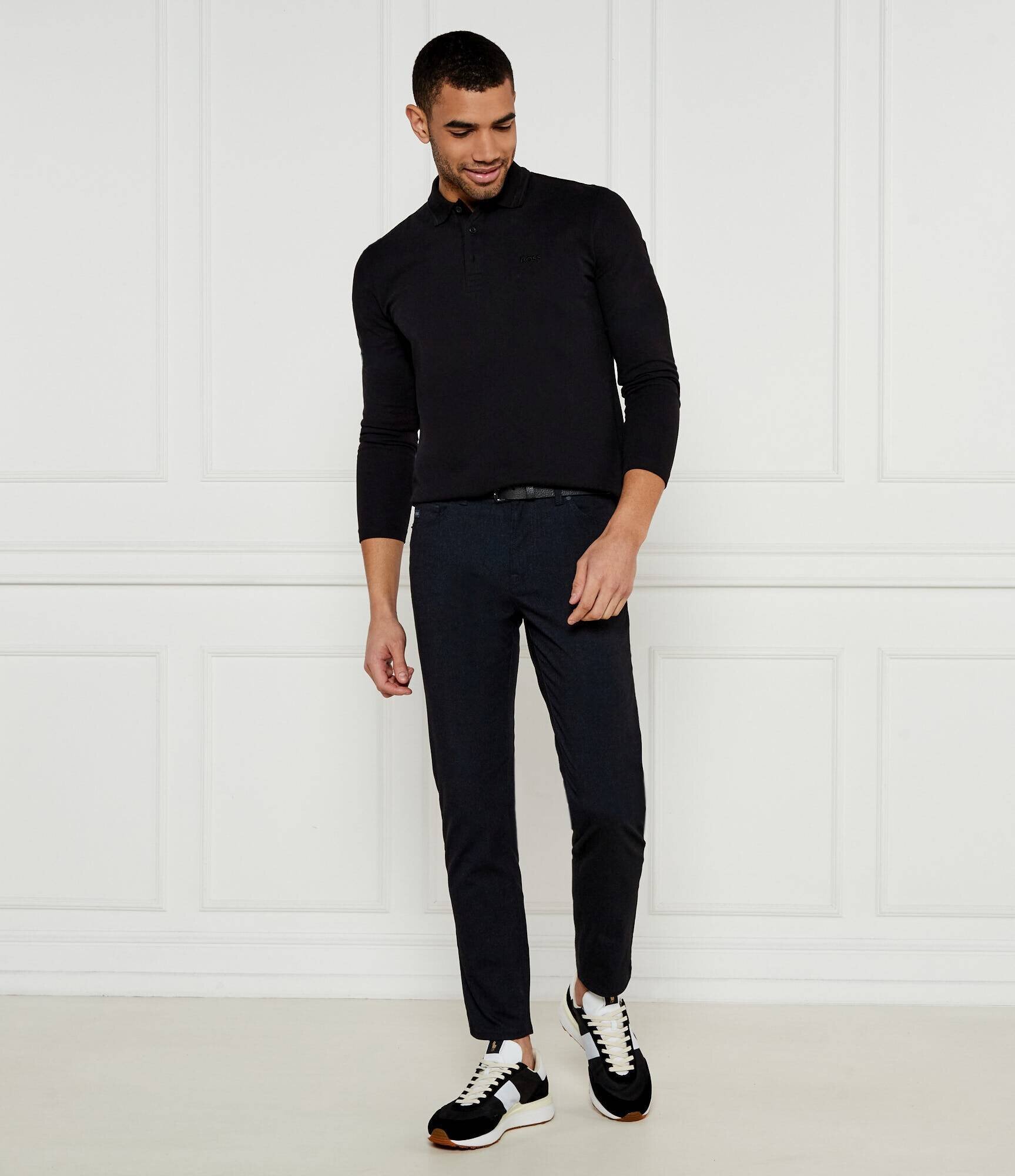 BOSS Green Polo Plisy | Regular Fit