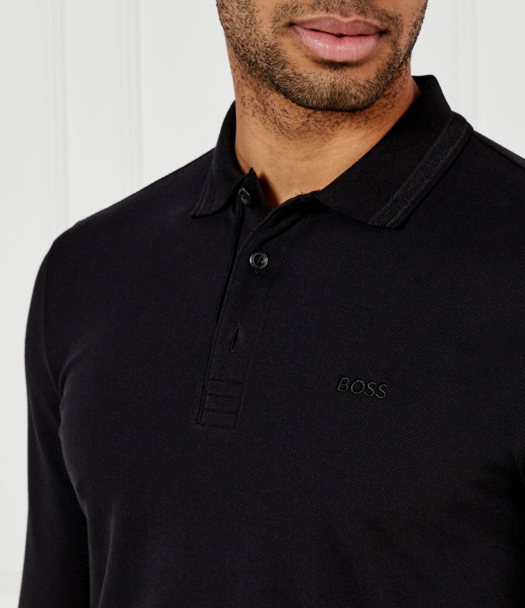 BOSS Green Polo Plisy | Regular Fit