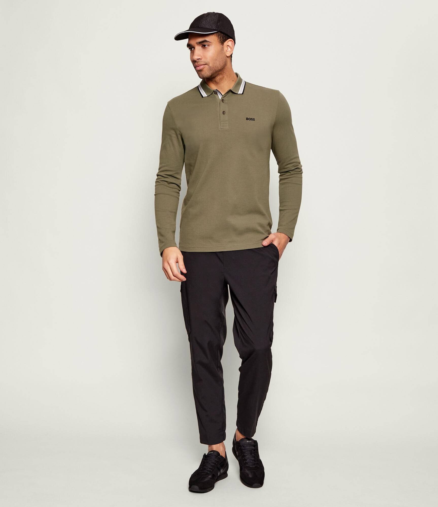 BOSS Green Polo Plisy | regular fit