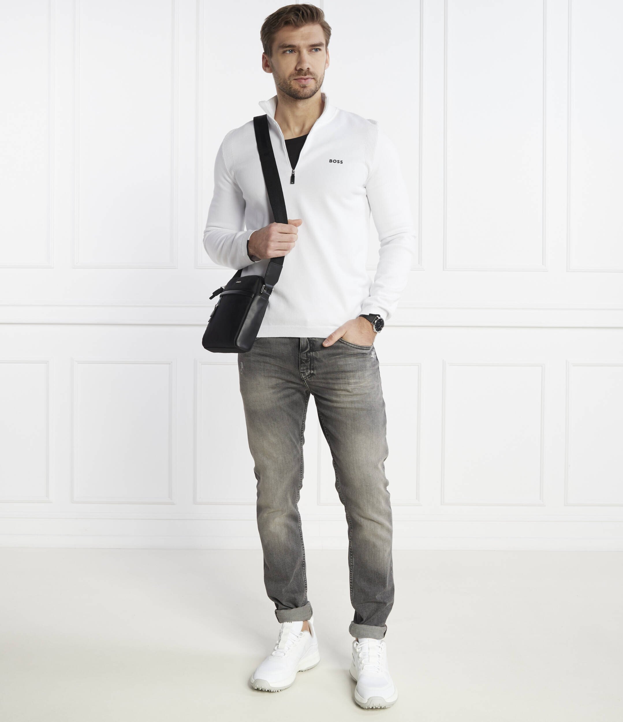 BOSS Green Pulover Ever-X_QZ | Regular Fit