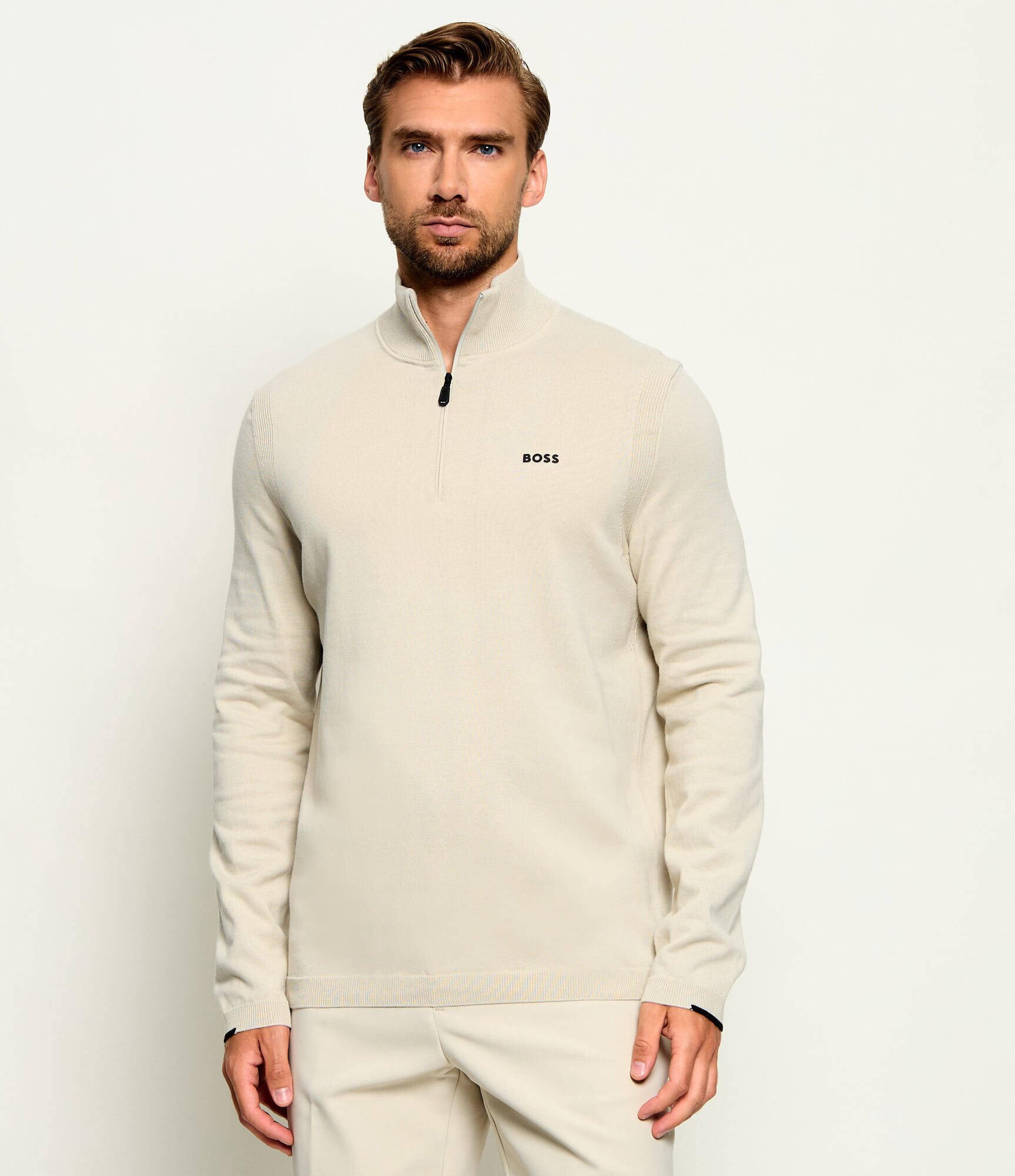 BOSS Green Pulover KN_Ever-X QZ | regular fit