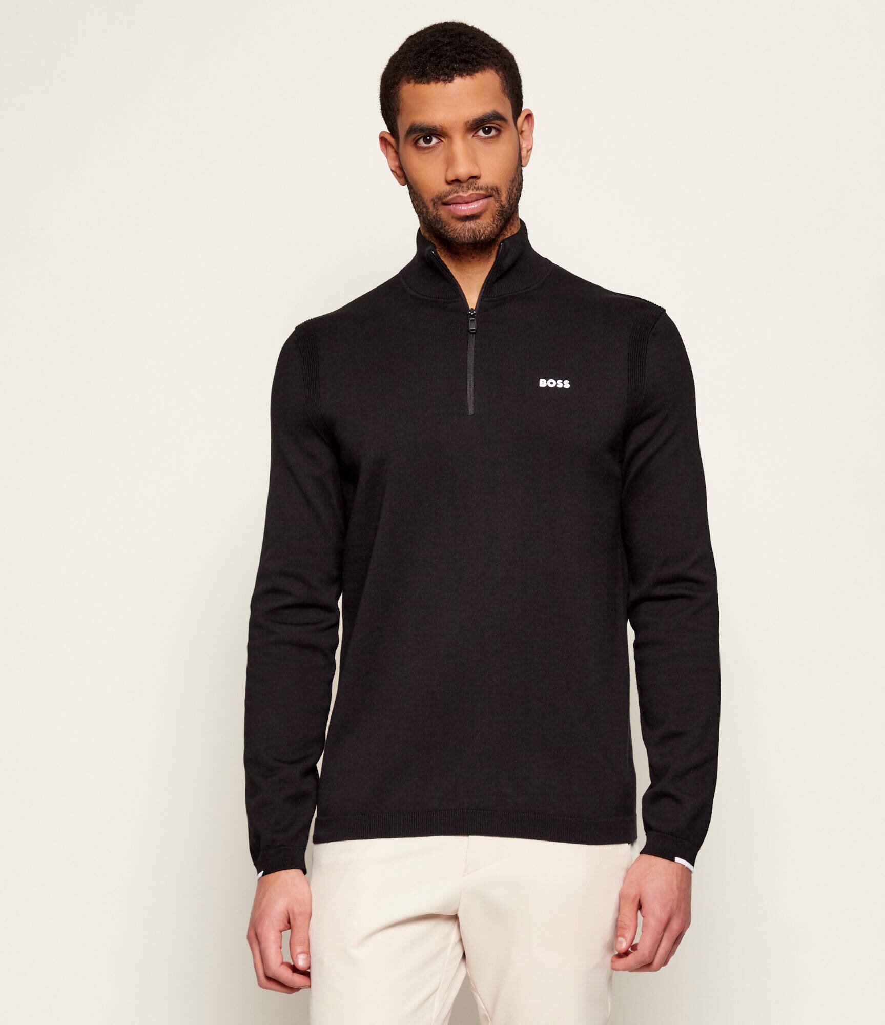 BOSS Green Pulover KN_Ever-X QZ | regular fit