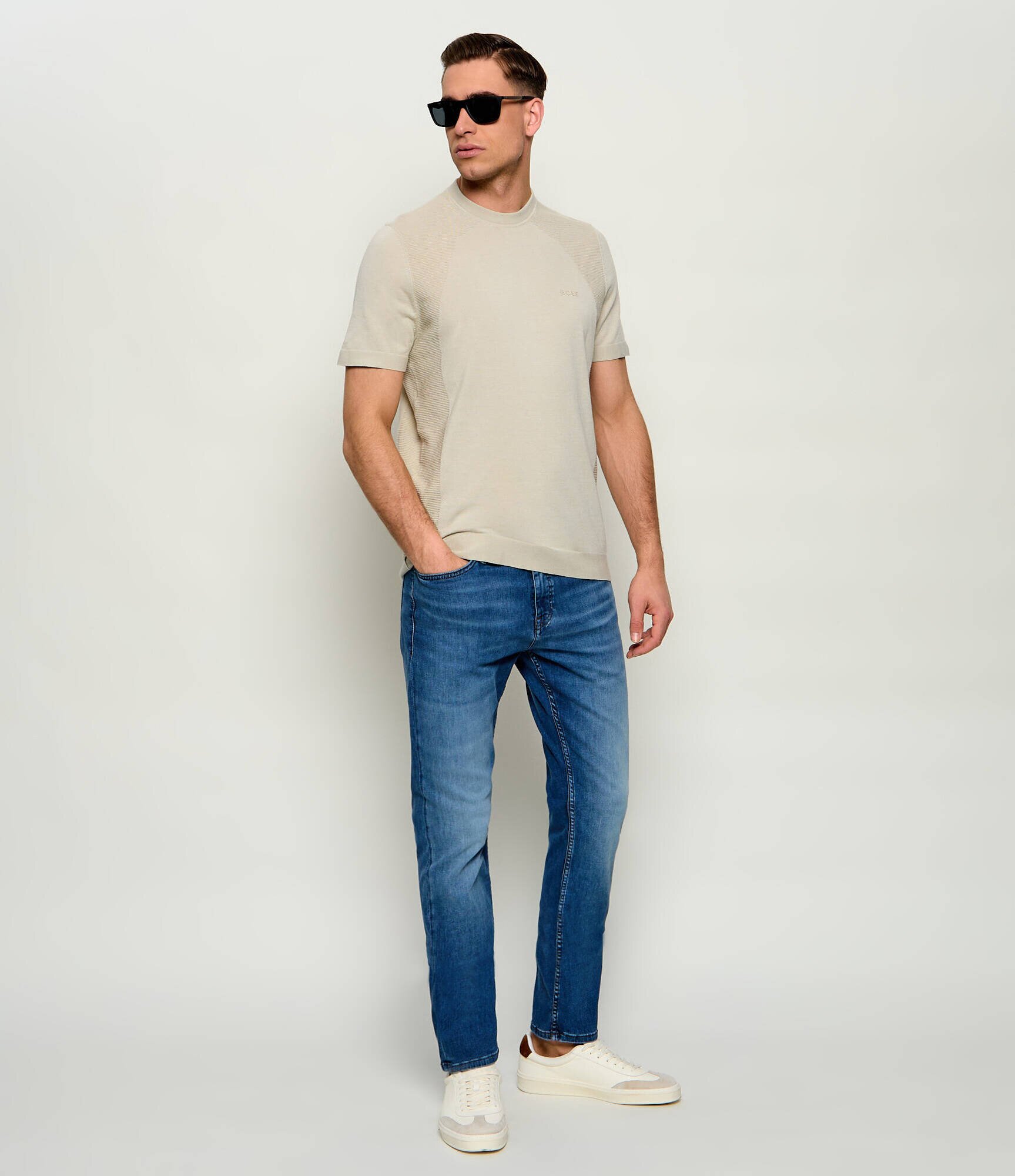 BOSS Green Pulover KN_Momentum-Lite TS | regular fit
