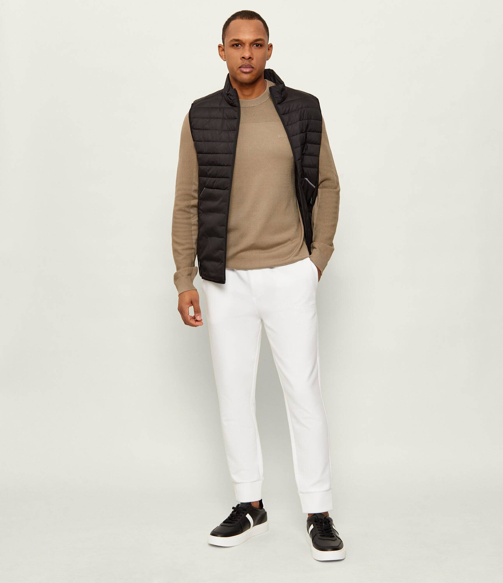 BOSS Green Pulover KN_Momentum-X CN | regular fit cu adaos de lână