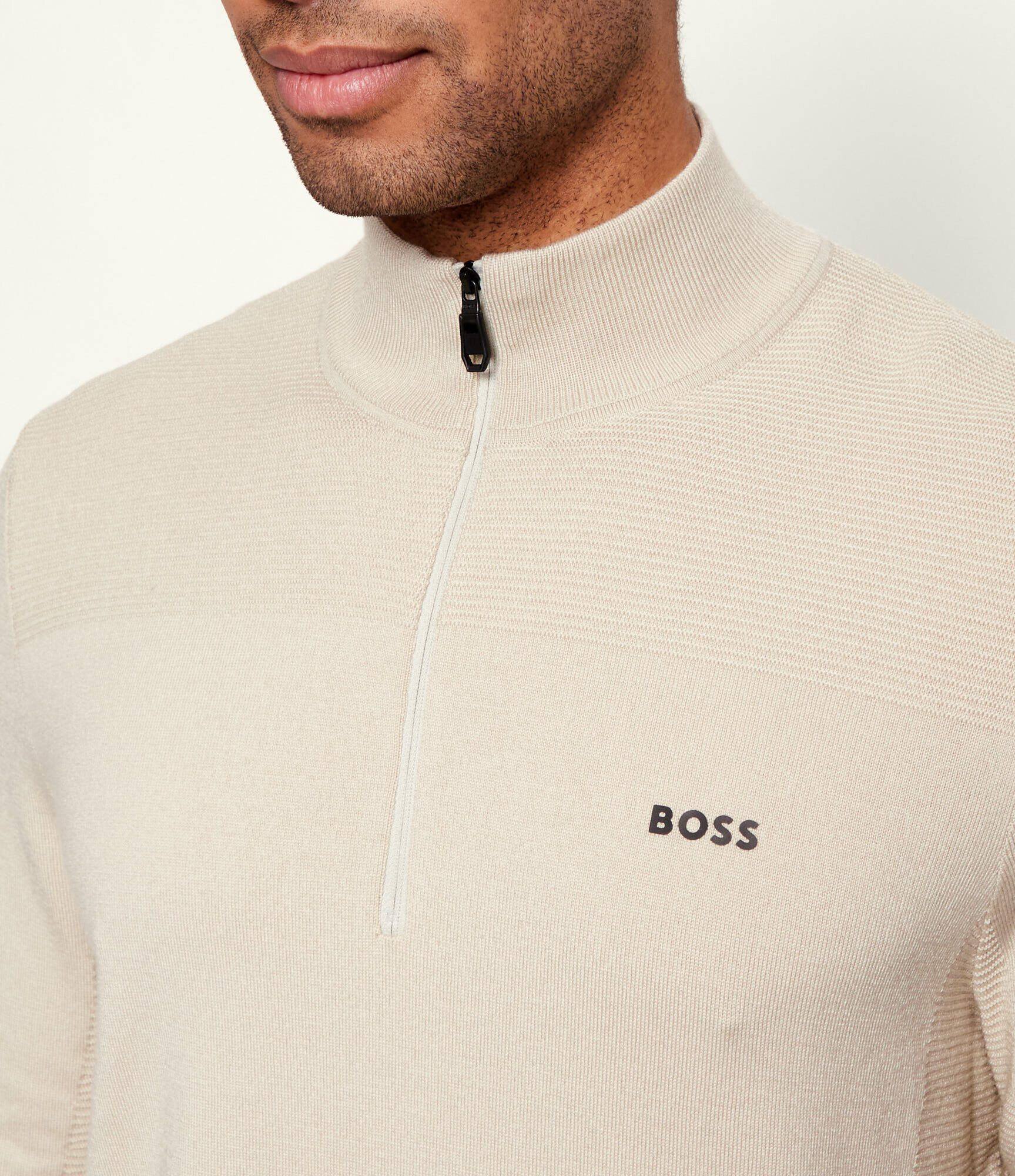 BOSS Green Pulover KN_Momentum-X QZ | regular fit cu adaos de lână
