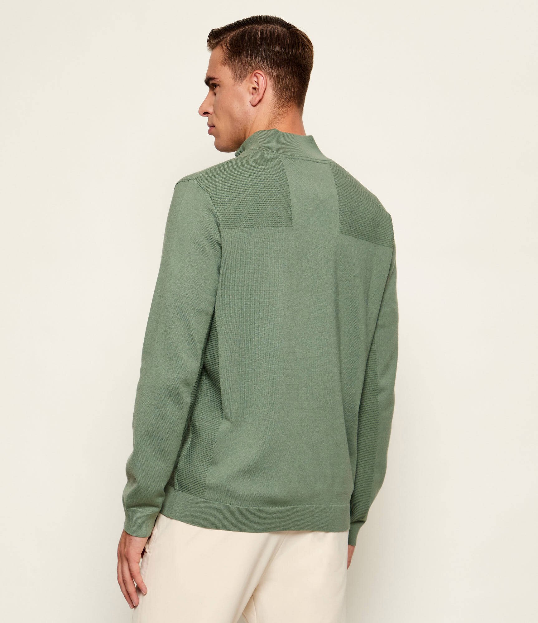 BOSS Green Pulover KN_Momentum-X QZ | regular fit cu adaos de lână