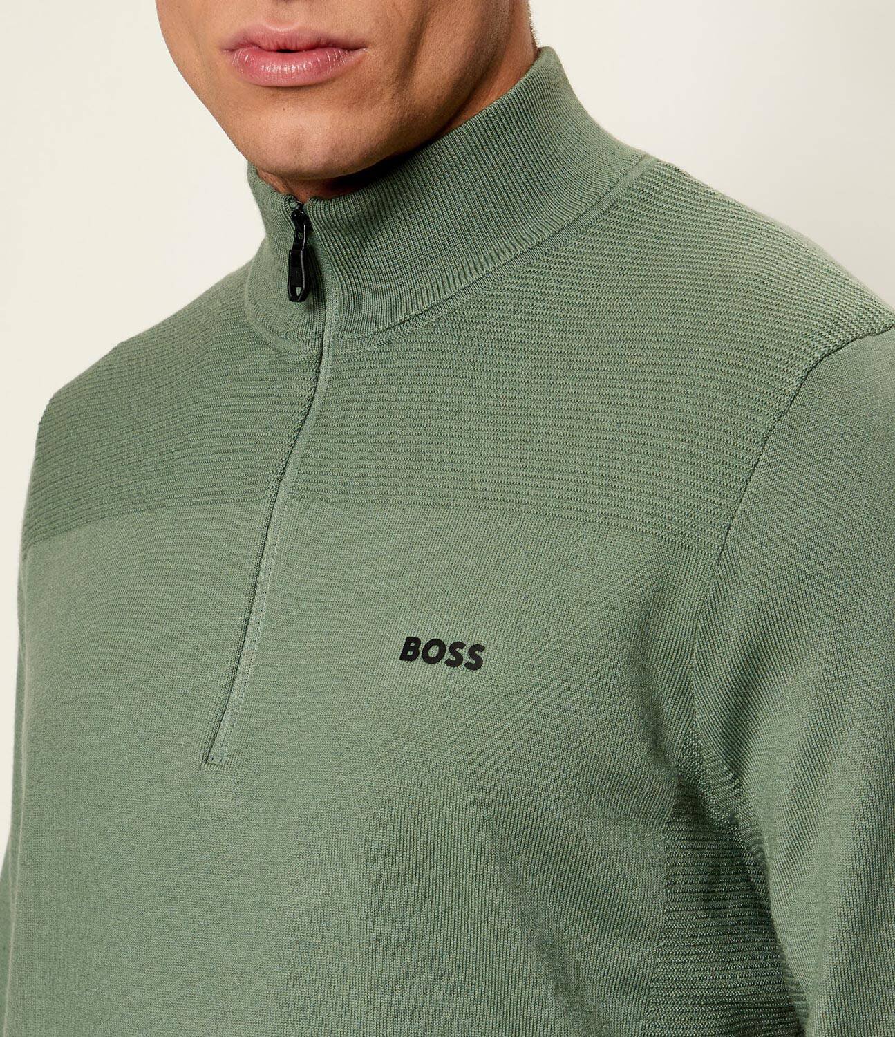 BOSS Green Pulover KN_Momentum-X QZ | regular fit cu adaos de lână