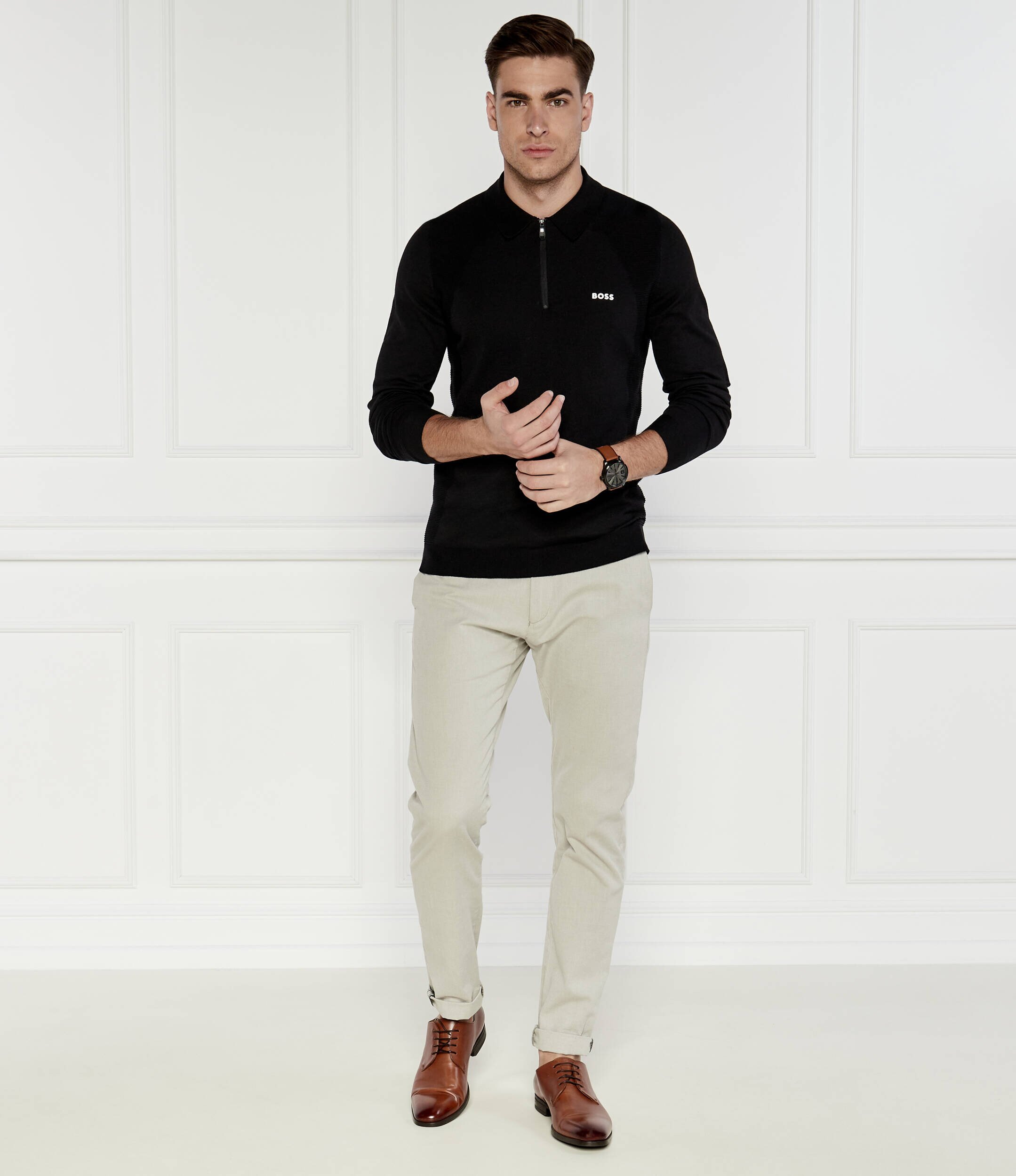 BOSS Green Pulover MOMENTUM_LITE_PL24 | Regular Fit