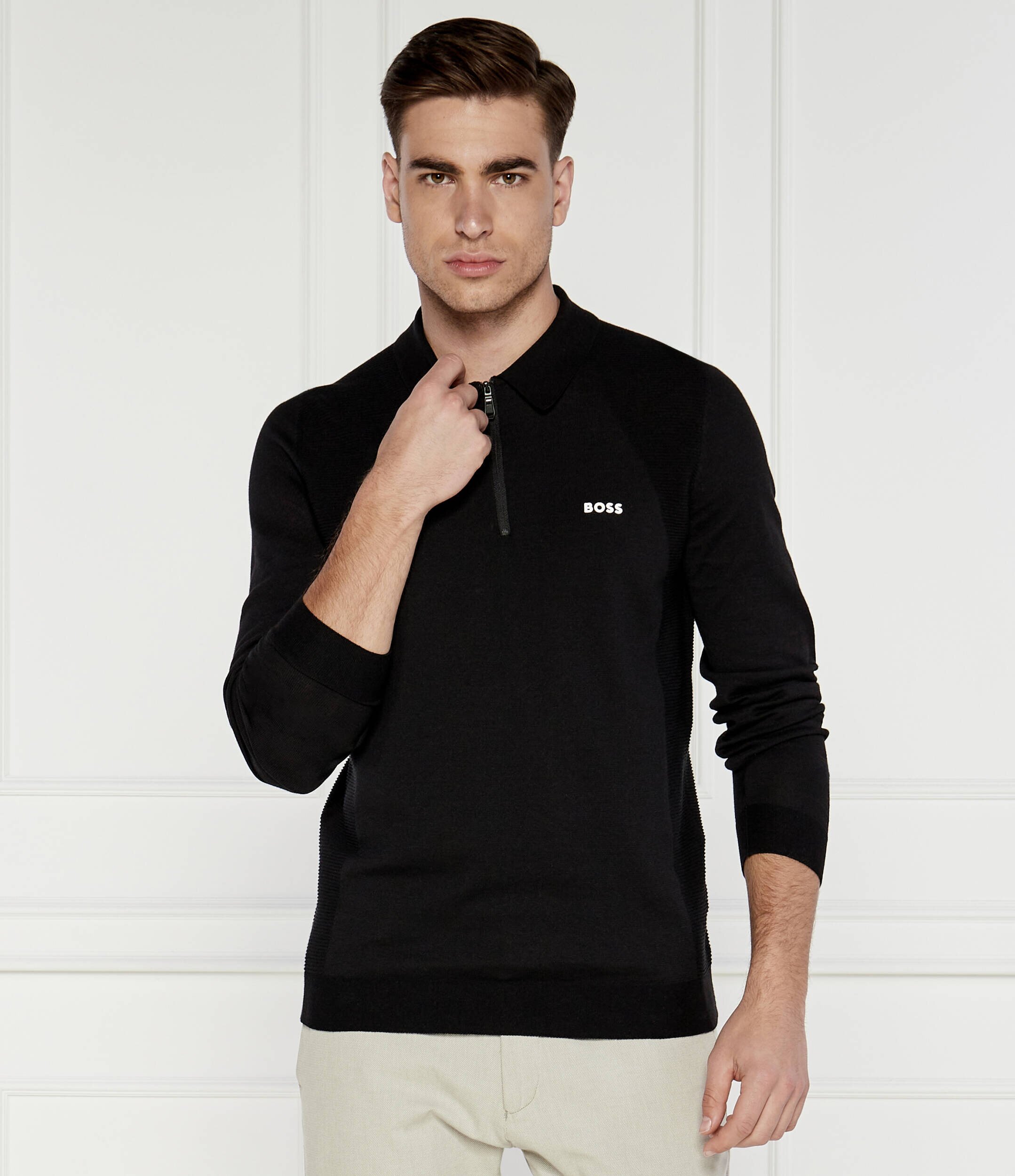 BOSS Green Pulover MOMENTUM_LITE_PL24 | Regular Fit