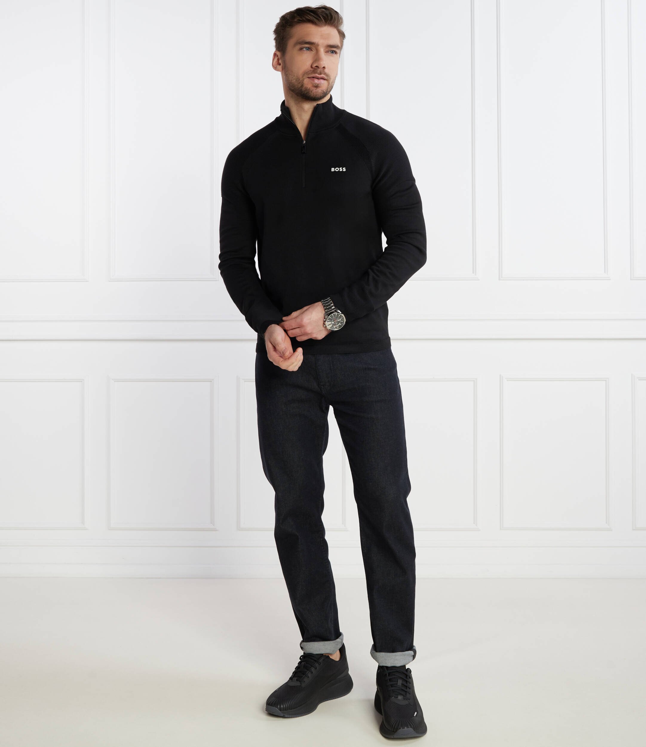 BOSS Green Pulover Perform-X_QZ | Regular Fit